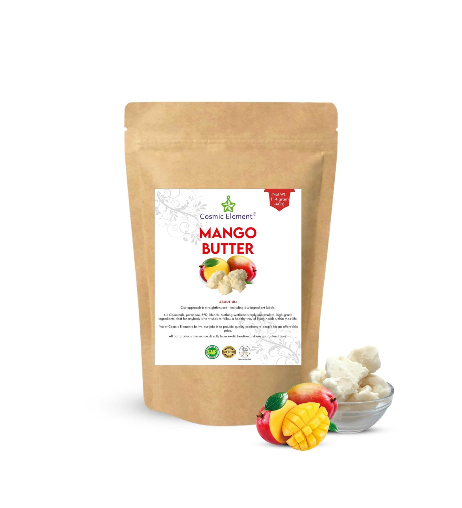 100% Pure Mango Butter - Unscented & Hexane-Free - Ideal for Soap & Lotion Recipes - Moisturizing with Vitamins A C & E - 4 Oz (Pack of 1 - Buy Online on GoSupps.com