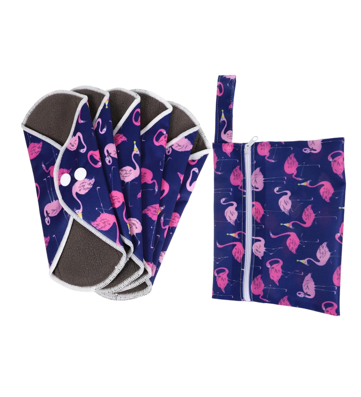 Exceart Reusable Menstrual Mats | Breathable Bandage Insert Pads for Women | Eco-Friendly Menstrual-Mama Towels - Violet Coal Fiber - Buy Online on GoSupps.com