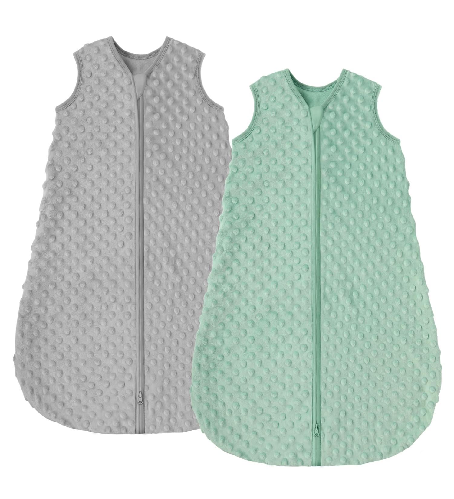 Looxii Baby Sleeping Bag 1.5TOG Cotton Soft Unisex Sleepsack 18-24 Months Grey/Green - Buy Online on GoSupps.com
