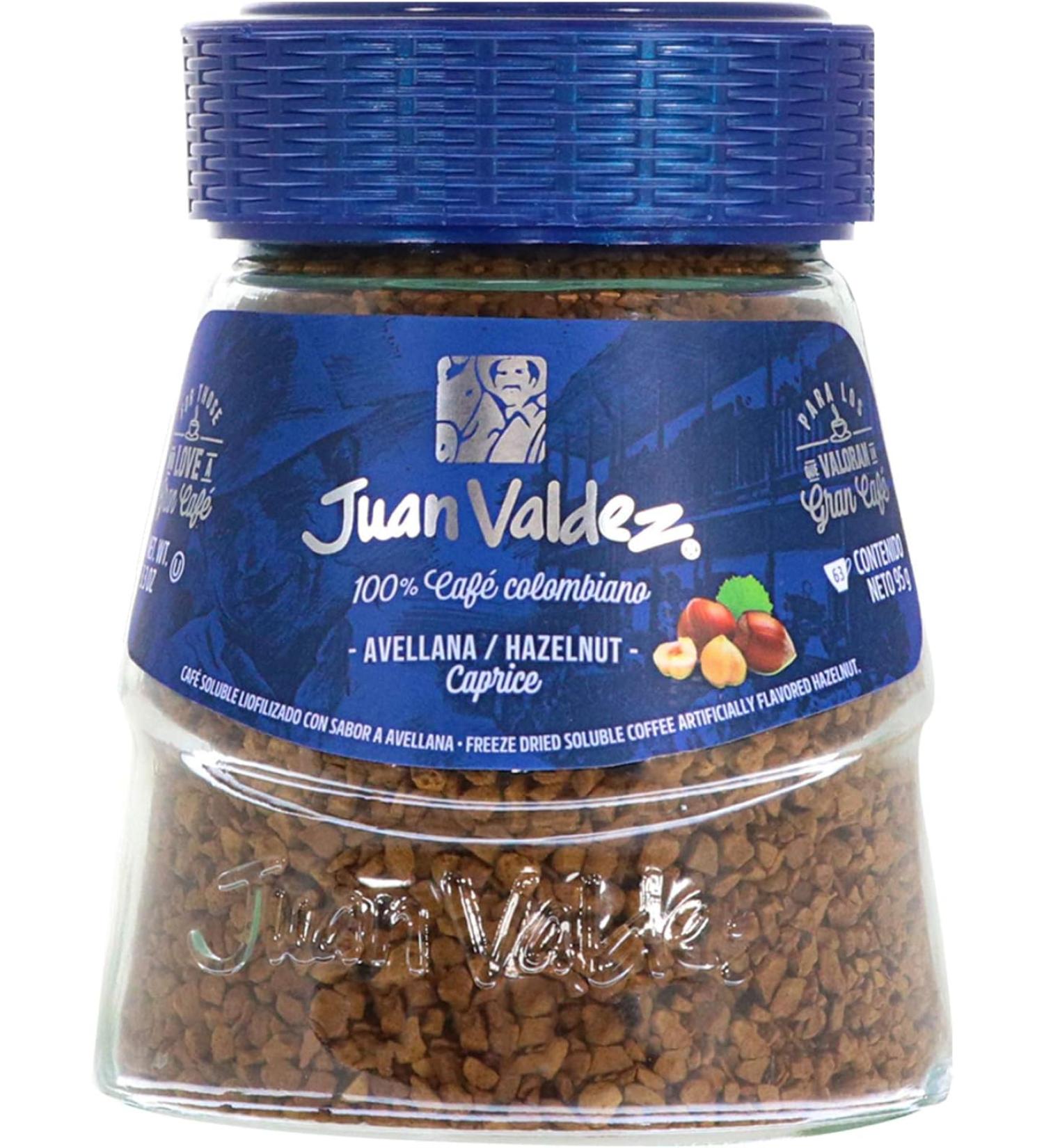 Juan Valdez Freeze Dried Instant Coffee - Hazelnut - 3.35 Oz - Buy Online on GoSupps.com