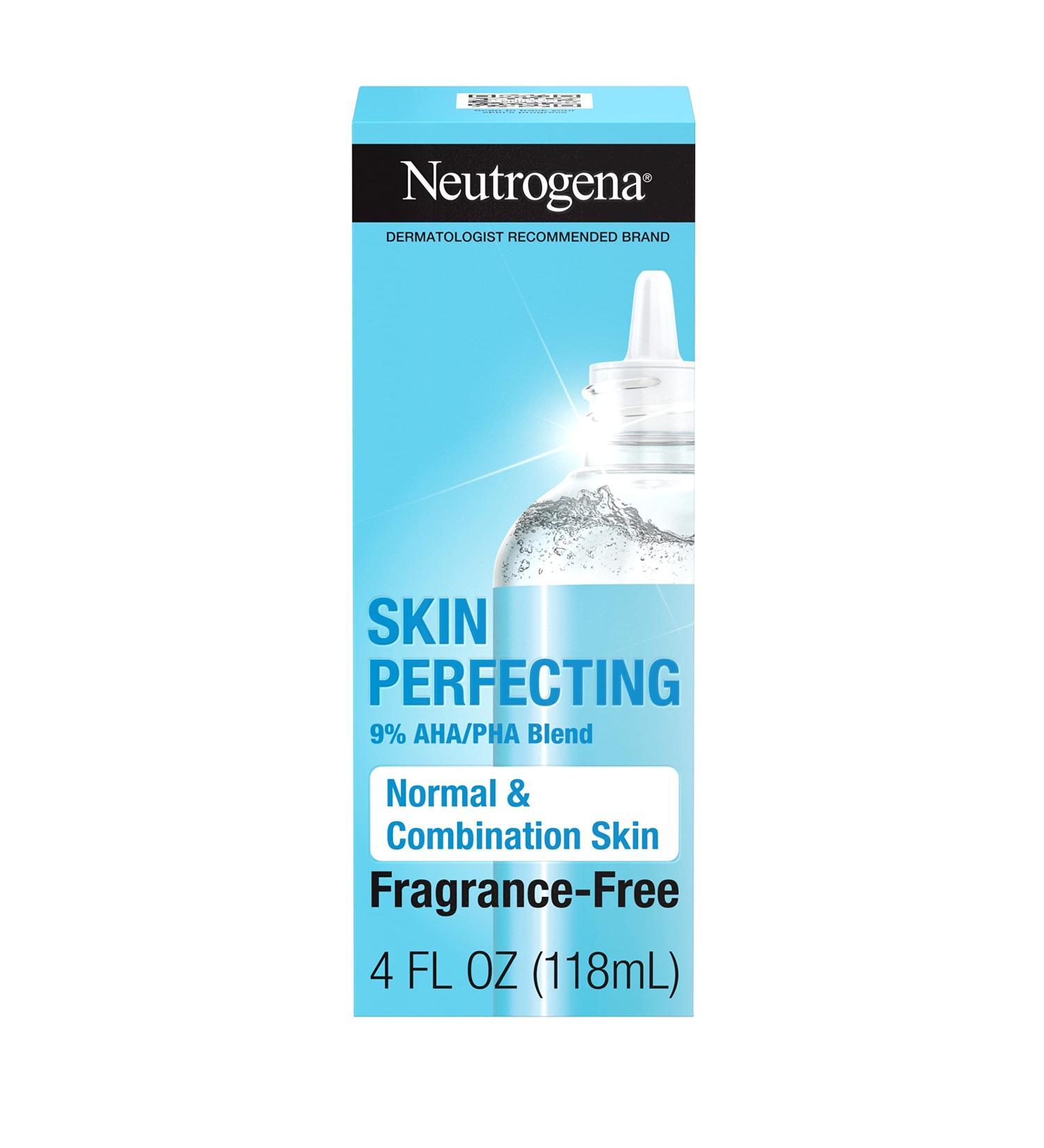 Neutrogena Skin Perfecting Daily Liquid Exfoliant for Normal & Combination Skin - Fragrance-Free 4 fl oz - Buy Online on GoSupps.com