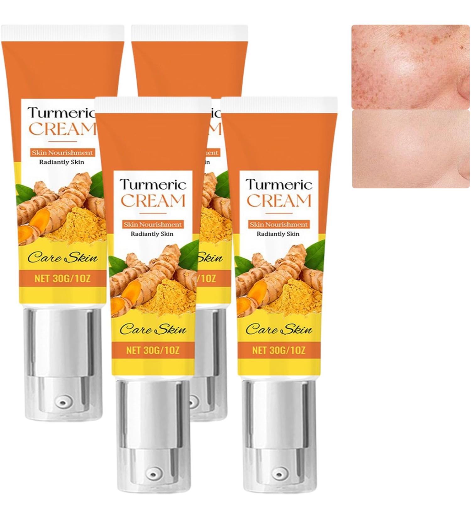  JASUBAI Set of 4 anti-aging turmeric moisturizing creams to brighten and firm skin reduce the appearance of dark spots and wrinkles and hydrate. - Buy Online on GoSupps.com