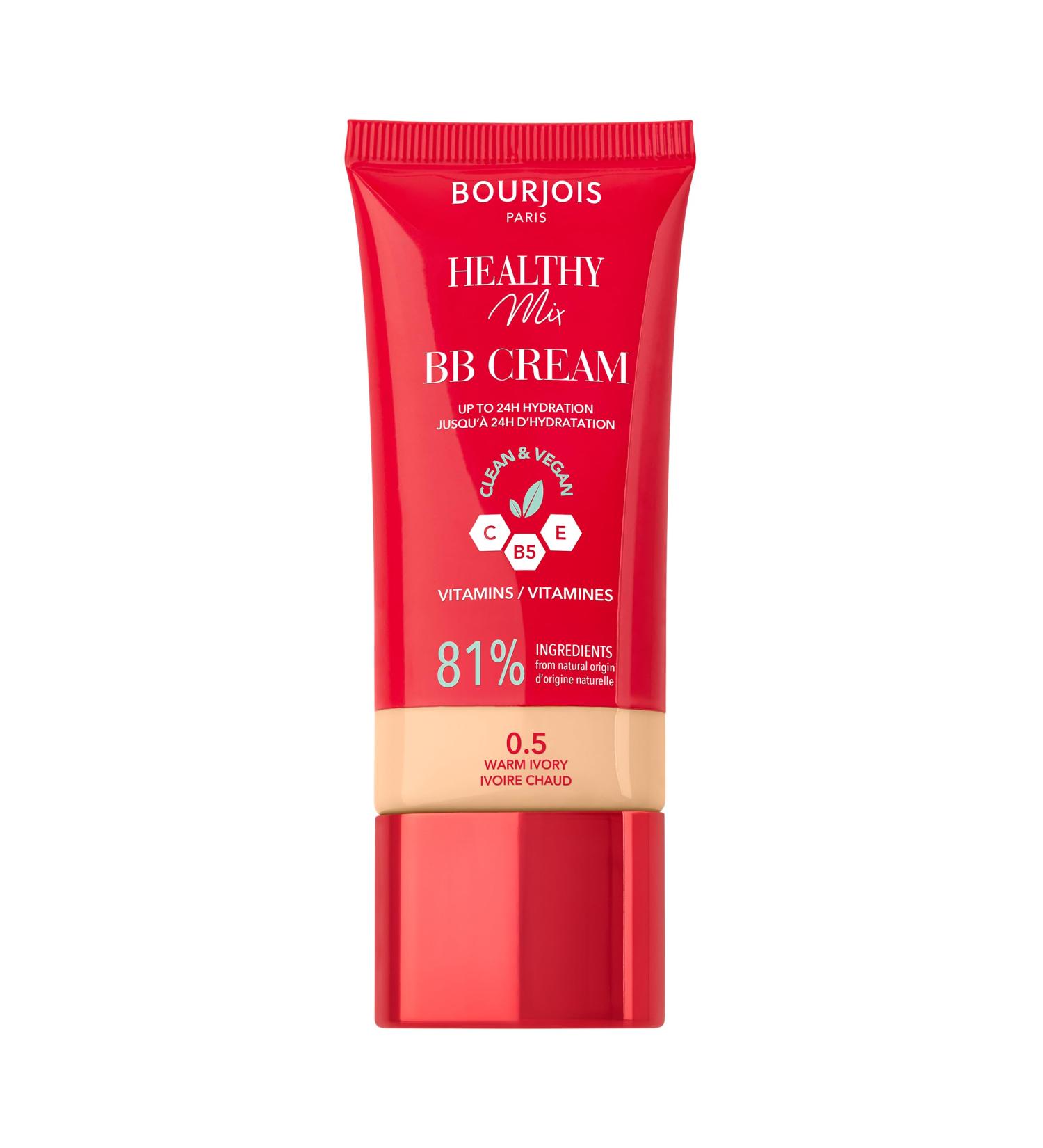  Bourjois Bourjois Healthy Mix 0.5 Warm Ivory BB Cream Cream Foundation All-day Coverage and Hydration Vitamin - Buy Online on GoSupps.com