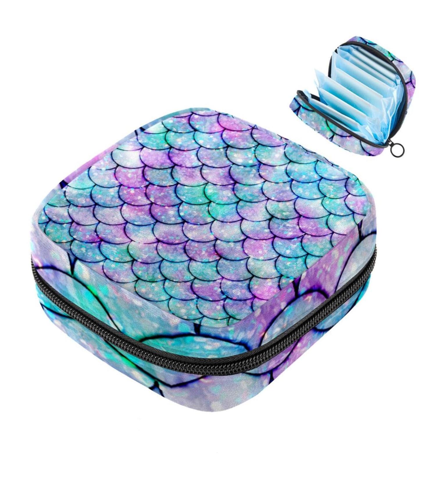 Portable Women's Menstrual Cup Bags | Ineffable Glittering Multicolored Binding-Up Bags for Teens | Feminine Insert Pockets & First Period Tampons - Buy Online on GoSupps.com