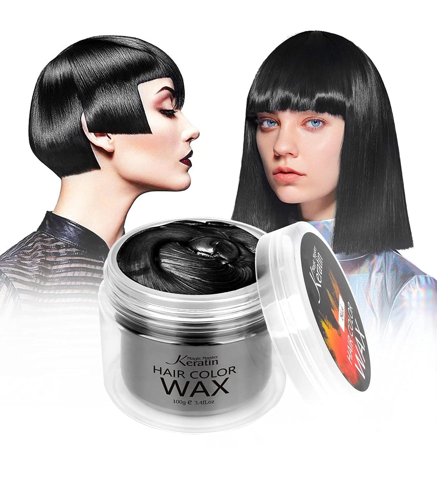Magic Master Keratin Hair Color Wax - Temporary Black Hairstyle for Men & Women | Perfect for Parties Festivals & Cosplay - Buy Online on GoSupps.com