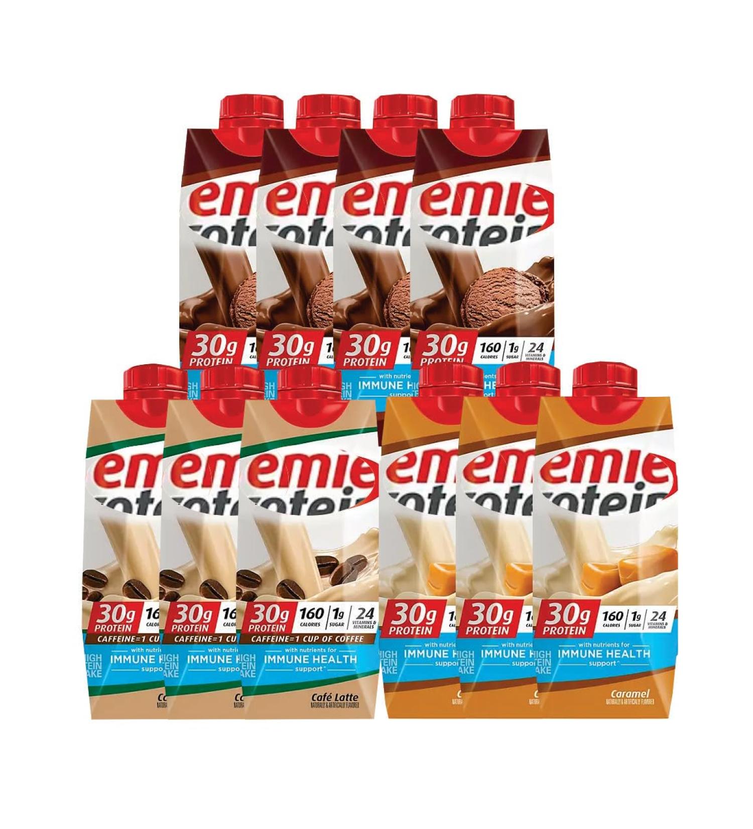 All in One Protein Shake - 30g Protein 1g Sugar 24 Vitamins & Minerals - Immune Support - 10 Assorted Flavors - 11 fl oz - Buy Online on GoSupps.com