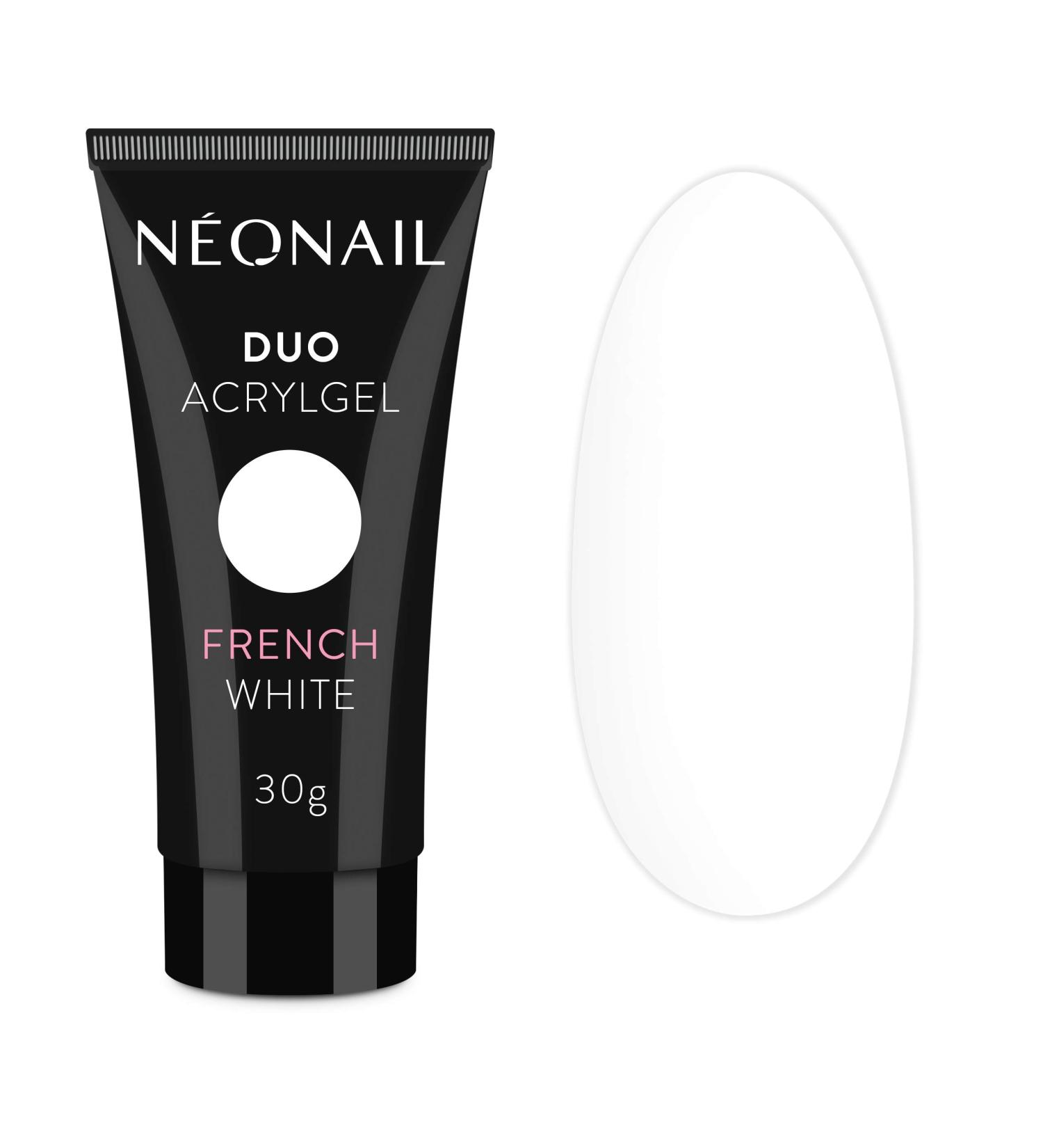 NeoNail Professional Duo Acrylic Gel 30g Nail Extension Artificial Nails Nail Modeling Building Gel Builder Gel (FRENCH WHITE)