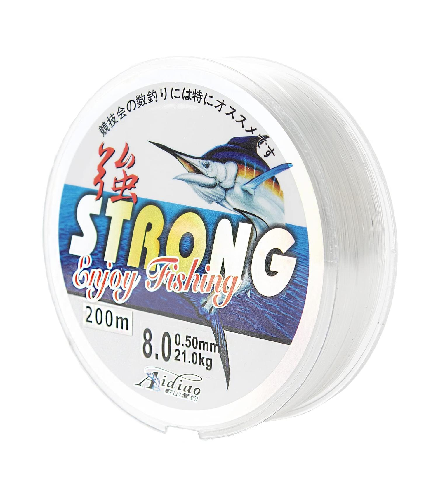 Transparent Nylon Fishing Cord - 0.5mm Angel Wire for Sea Fishing & Craft - Wear-Resistant Strong Tension 100m - Buy Online on GoSupps.com
