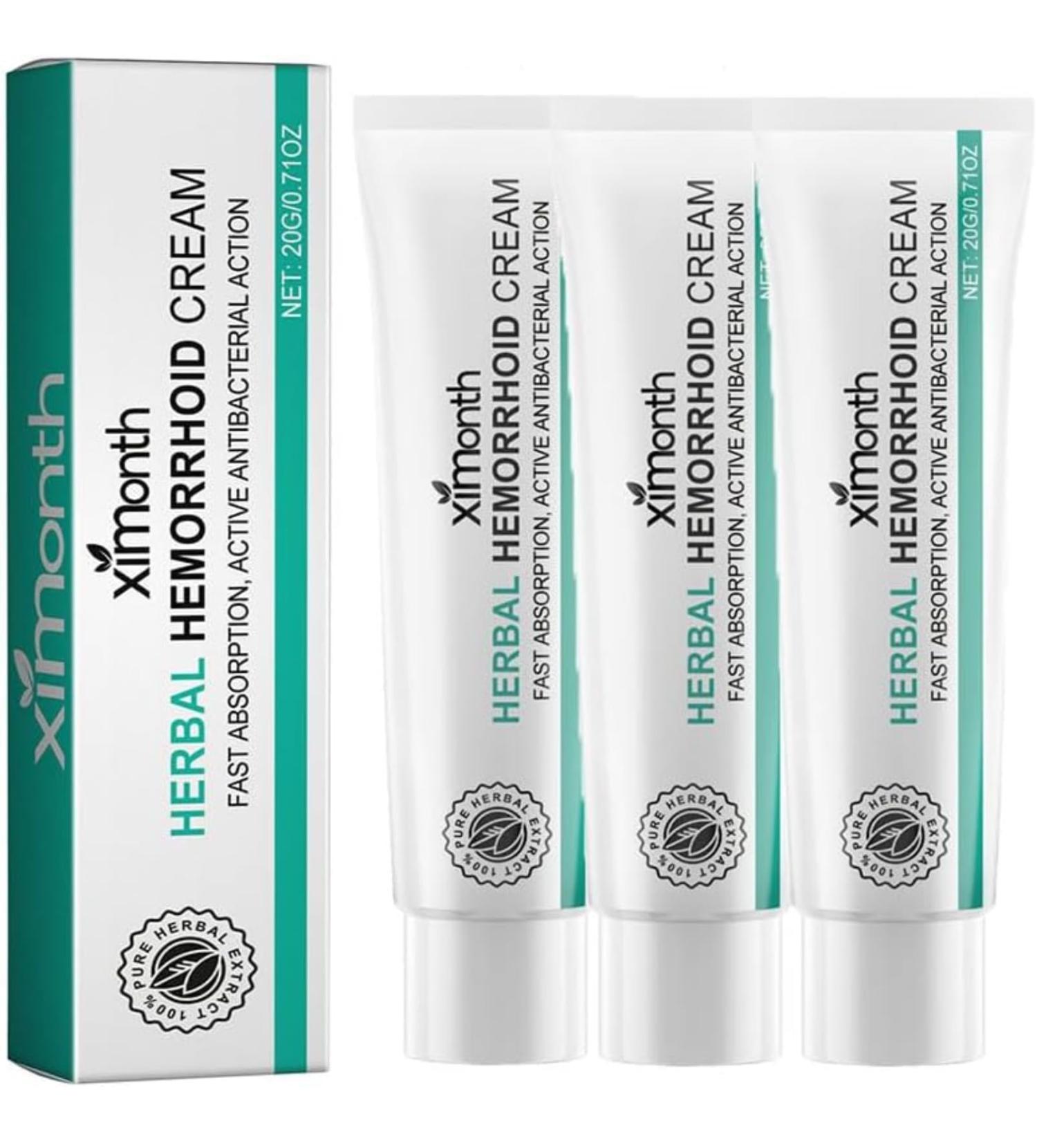 Hemorrhoid Cream Herbal Hemorrhoids Cream for Men and Women 20g (3pcs) - Buy Online on GoSupps.com