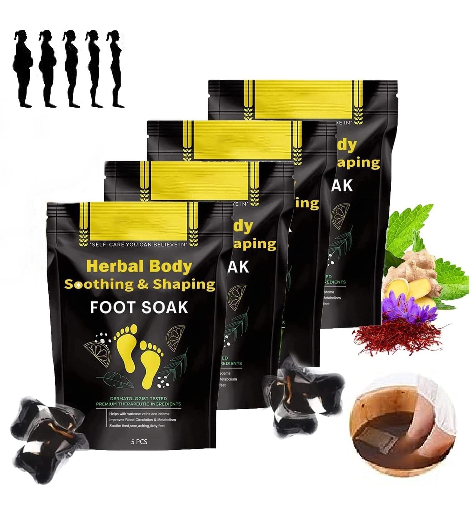20 Herbal Foot Soak Beads for Lymphatic Drainage for Men and Women (4 Packs) - Buy Online on GoSupps.com