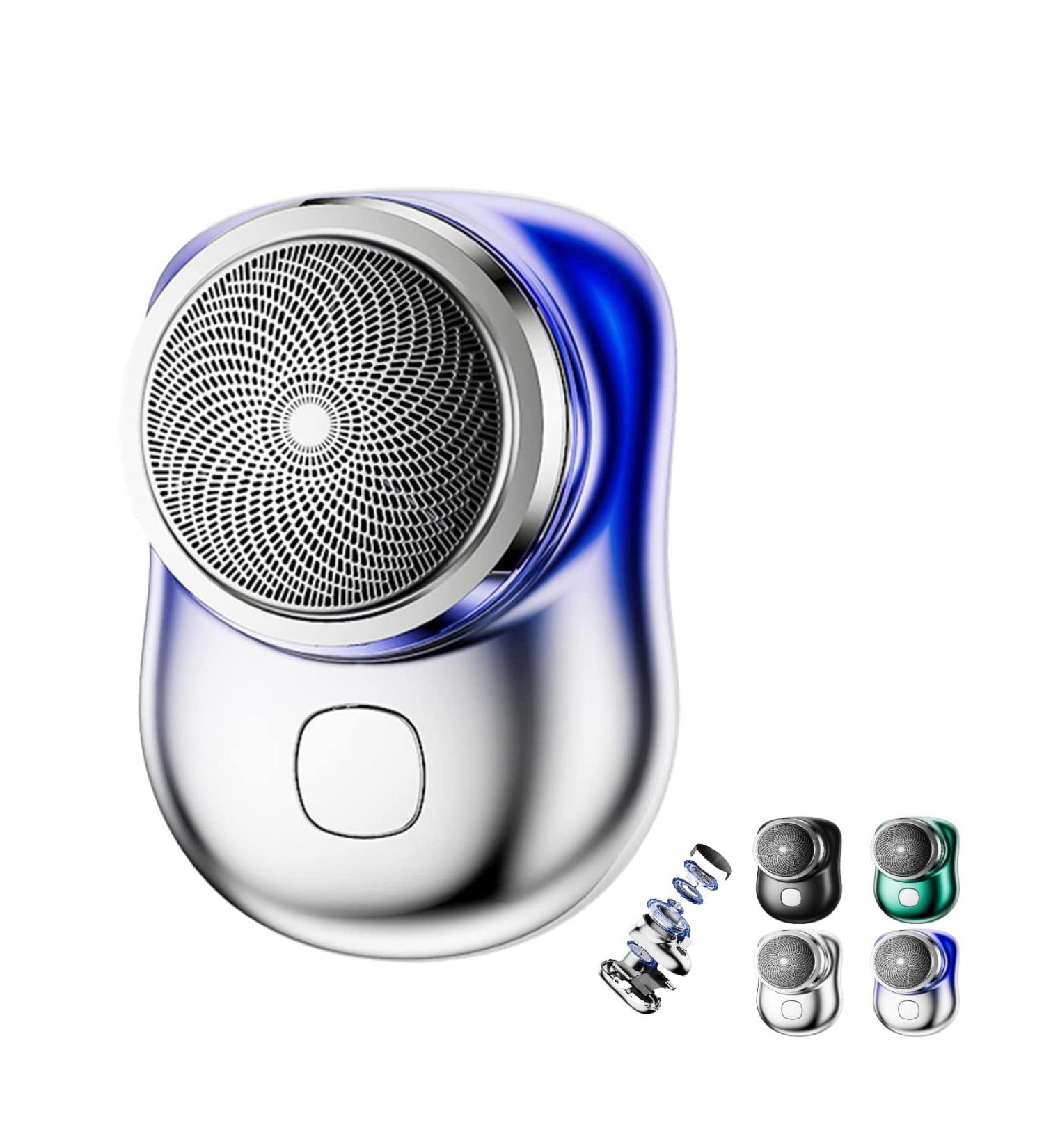 Alkyne Mini-Shave Portable Electric Shaver Mini-Shave Portable Electric Shaver Pocket Wet & Dry Men's Shaver USB Rechargeable Shaver Suitable for Home Travel Father's Day Gifts (Blue) - Buy Online on GoSupps.com