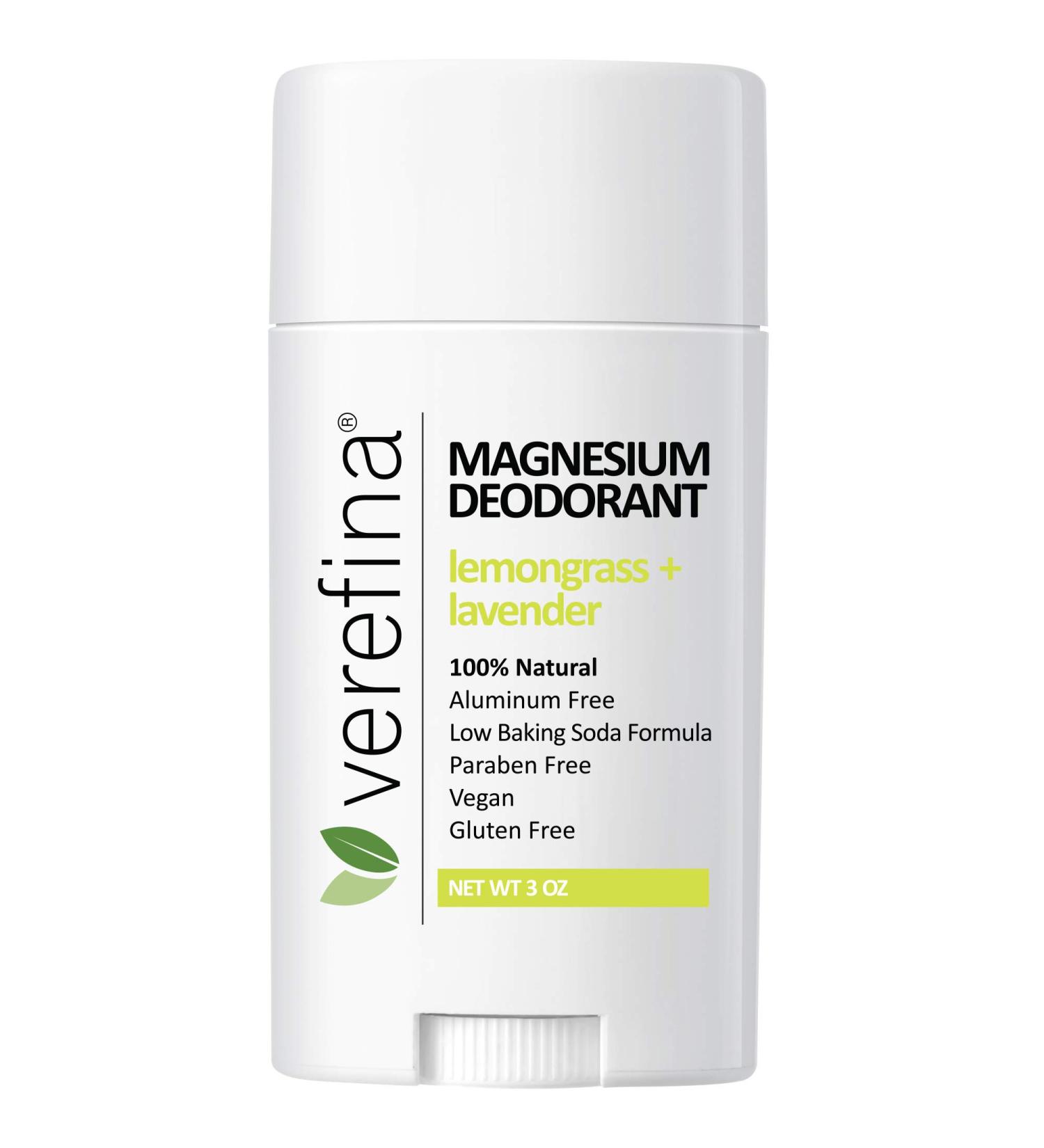 Verefina Aluminum Free Deodorant - All Natural, Hypoallergenic, Paraben Free, Non Toxic | For Men & Women | Vegan | Sensitive Skin | 3 Oz Stick - Buy Online on GoSupps.com