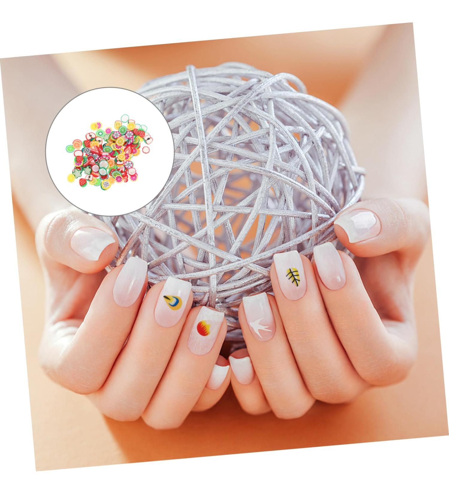 FRCOLOR 4 Packs Nail Art Polymer Clay Appliques Embellishments Fruit Embellishments Craft Making Beads Fruit Slices Nail Art Nail Art Craft Fruit 3d Suite Manicure - Buy Online on GoSupps.com