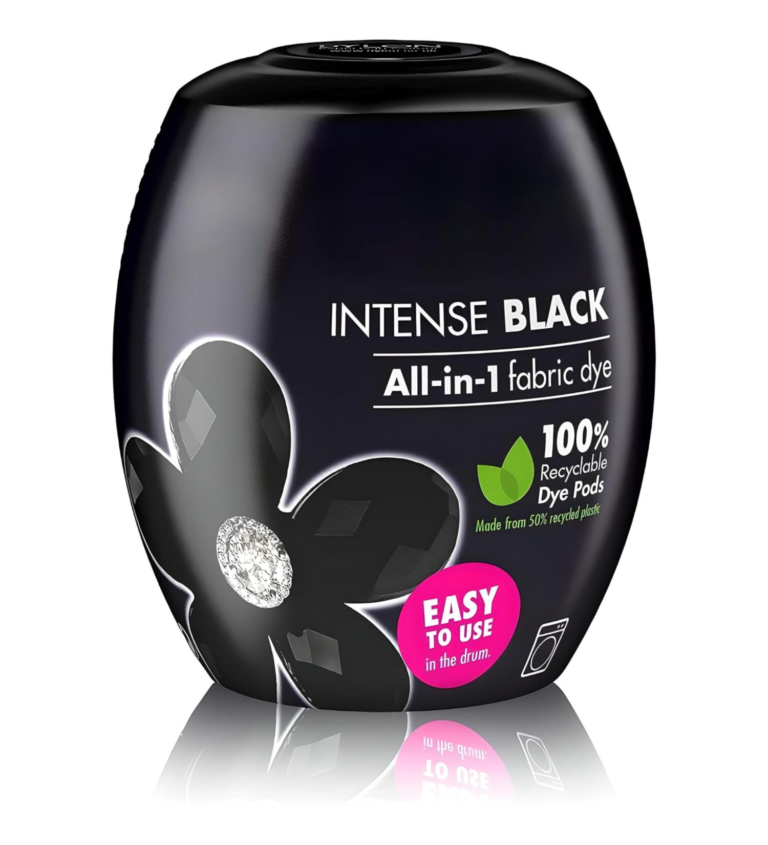 AMK Washing Machine Fabric Dye Pod Intense Black 350g for Clothes & Soft Furnishings