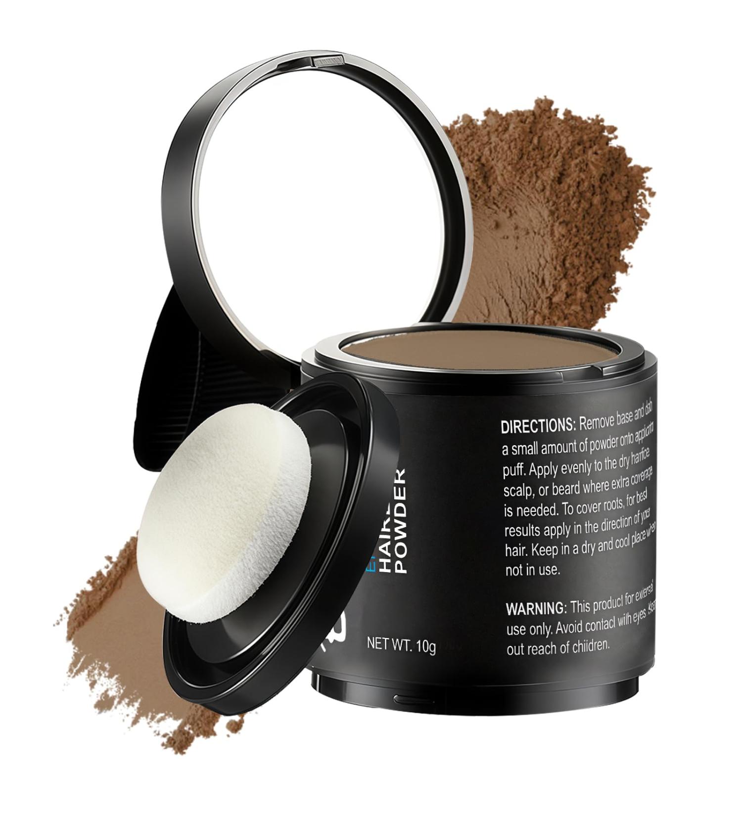 10g Poudre de Racine de Cheveux Hairline Powder pour paissir les cheveux Poudre de Retouche de Racines Pour Combler les Cheveux Clairsem s Retouche et Couverture(Marron Clair) - Buy Online on GoSupps.com
