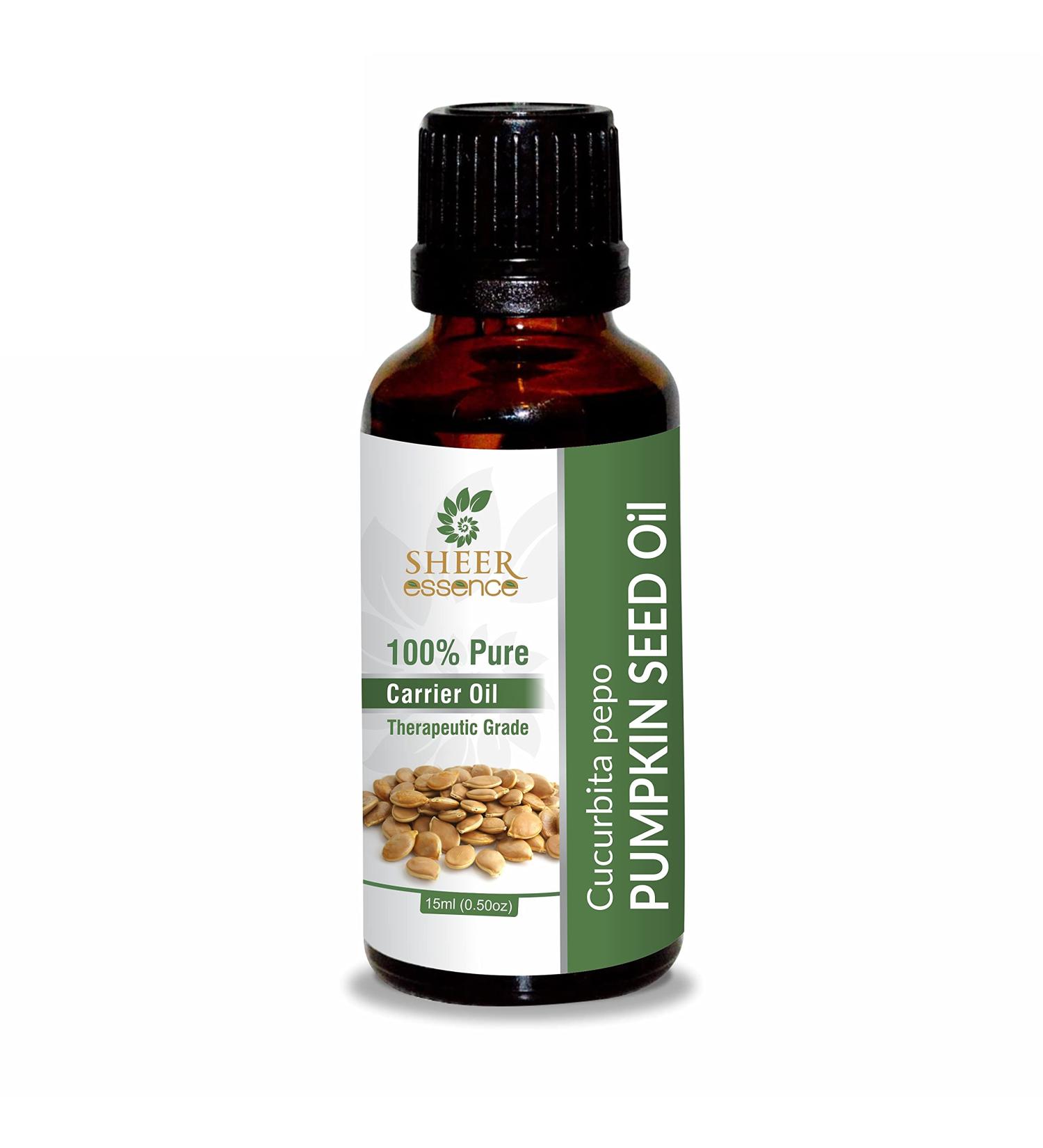 Pumpkin Seed Oil - (Cucurbita Pepo) - Carrier Oil 100% Pure Natural Undiluted Uncut Therapeutic Grade Oil 0.33 Fl.Oz 10ml (0.33 Fluid ounces)