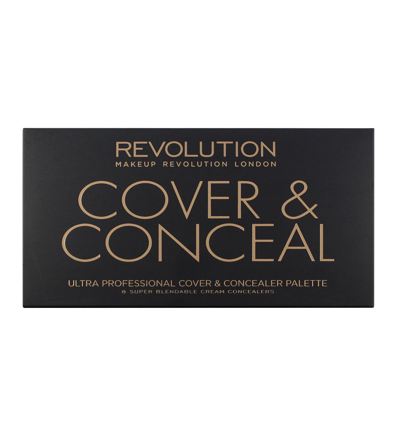 Makeup Revolution Ultra Cover Concealer Palette Light Medium 8 Shades 10g - Full Coverage Makeup Palette - Buy Online on GoSupps.com