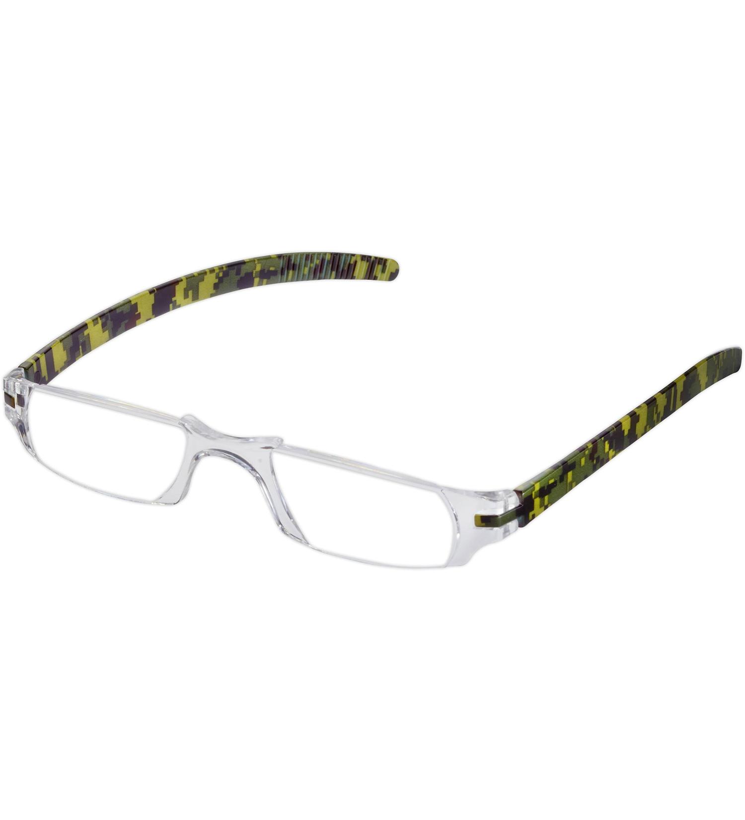 Fisherman Eyewear Slim Vision Rimless Reading Glasses Camouflage 2.50