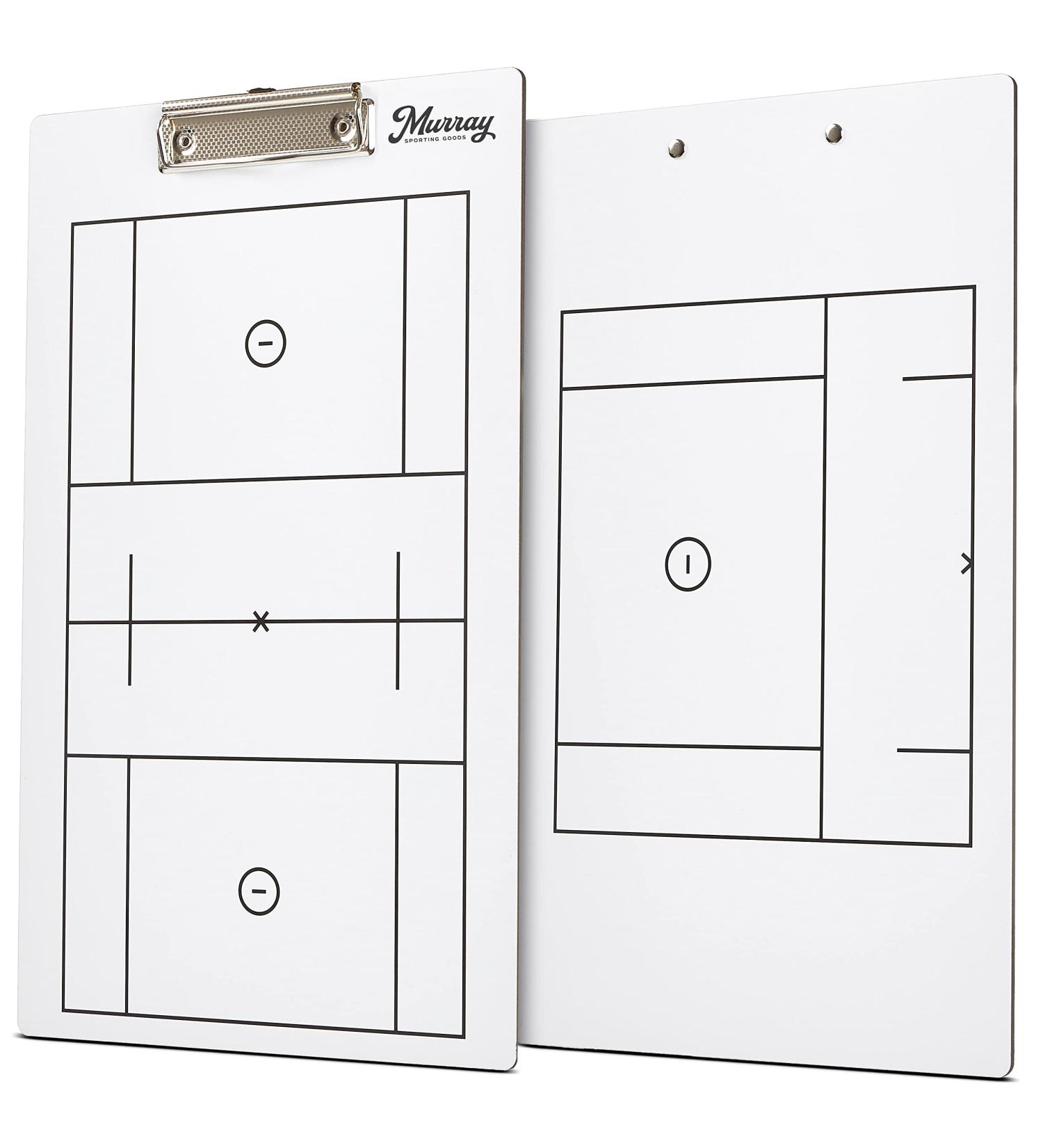 Murray Sporting Goods Dry Erase Lacrosse Coaches Clipboard - Double-Sided Design - Buy Online on GoSupps.com