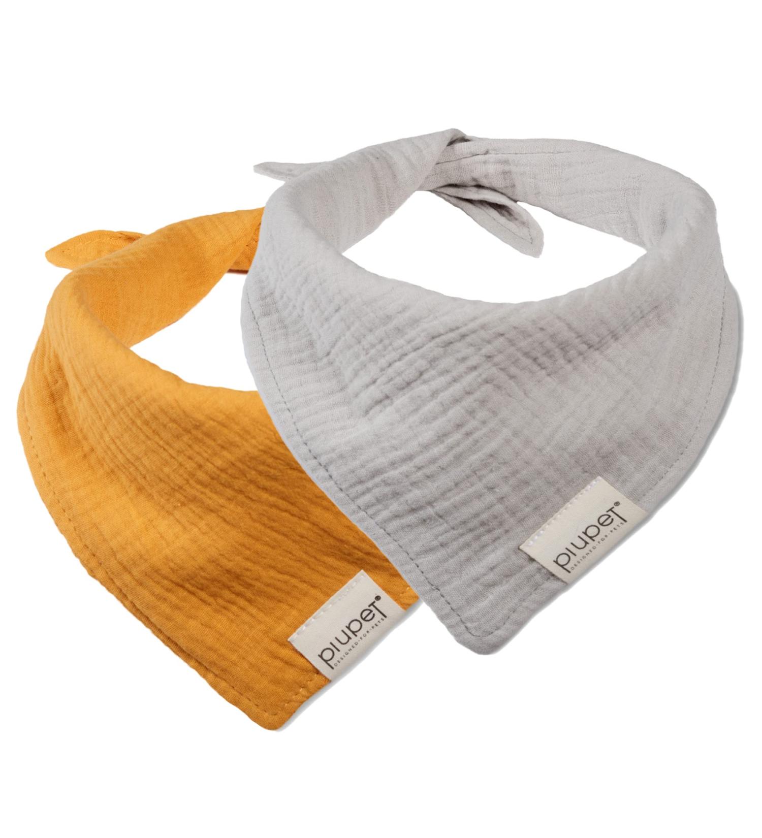 Piupet Dog Half (S) - 58x40x40cm - 2 Set Stylish Dog Haller for Large Dogs - Yellow/Gray Bandana for Great & Small Dogs - Buy Online on GoSupps.com