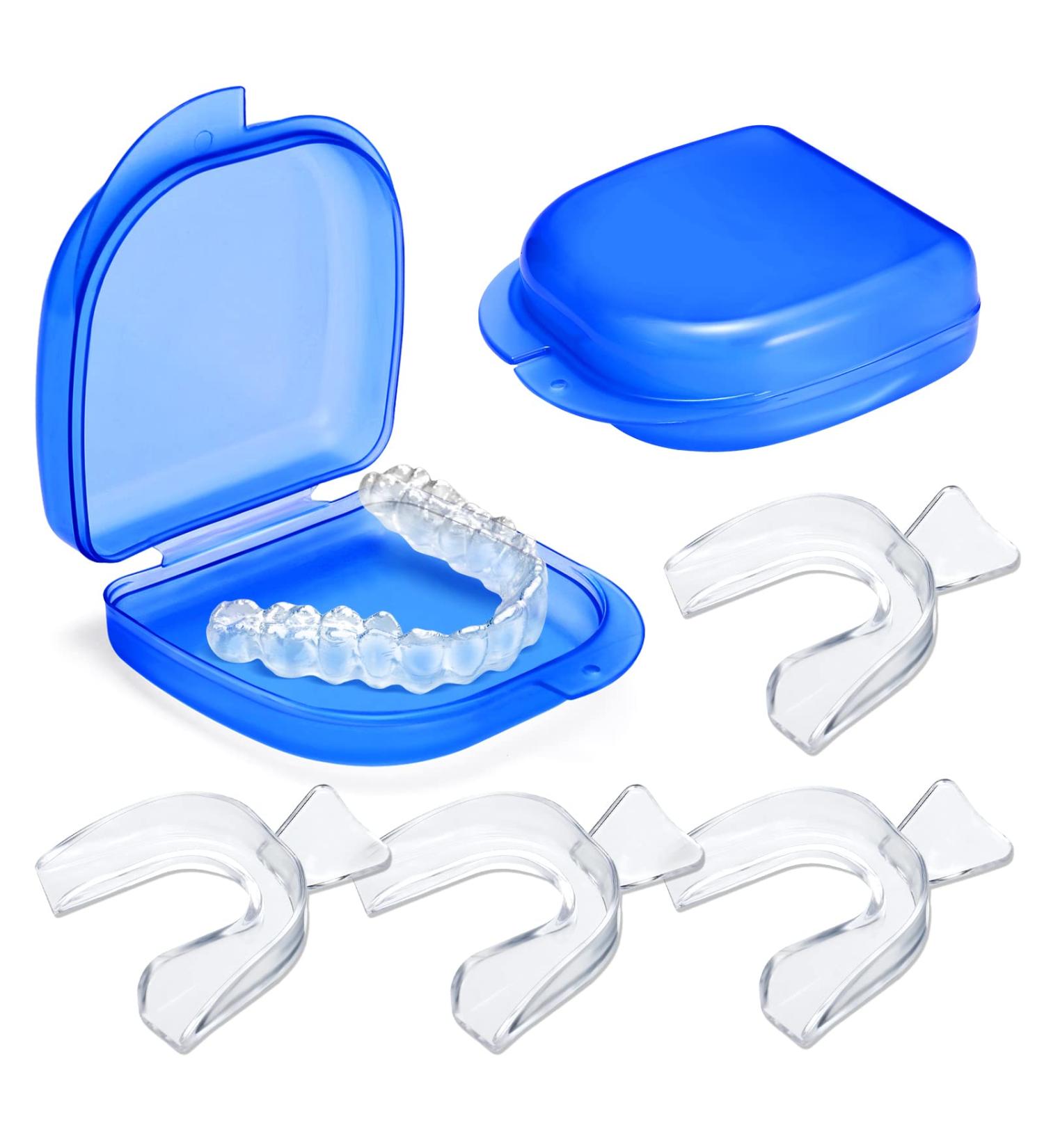 4PC Anti-Snoring Bite Rails & Crunching Rail - Convenient Storage Box Nighttime Use Dental Health Solutions - Buy Online on GoSupps.com