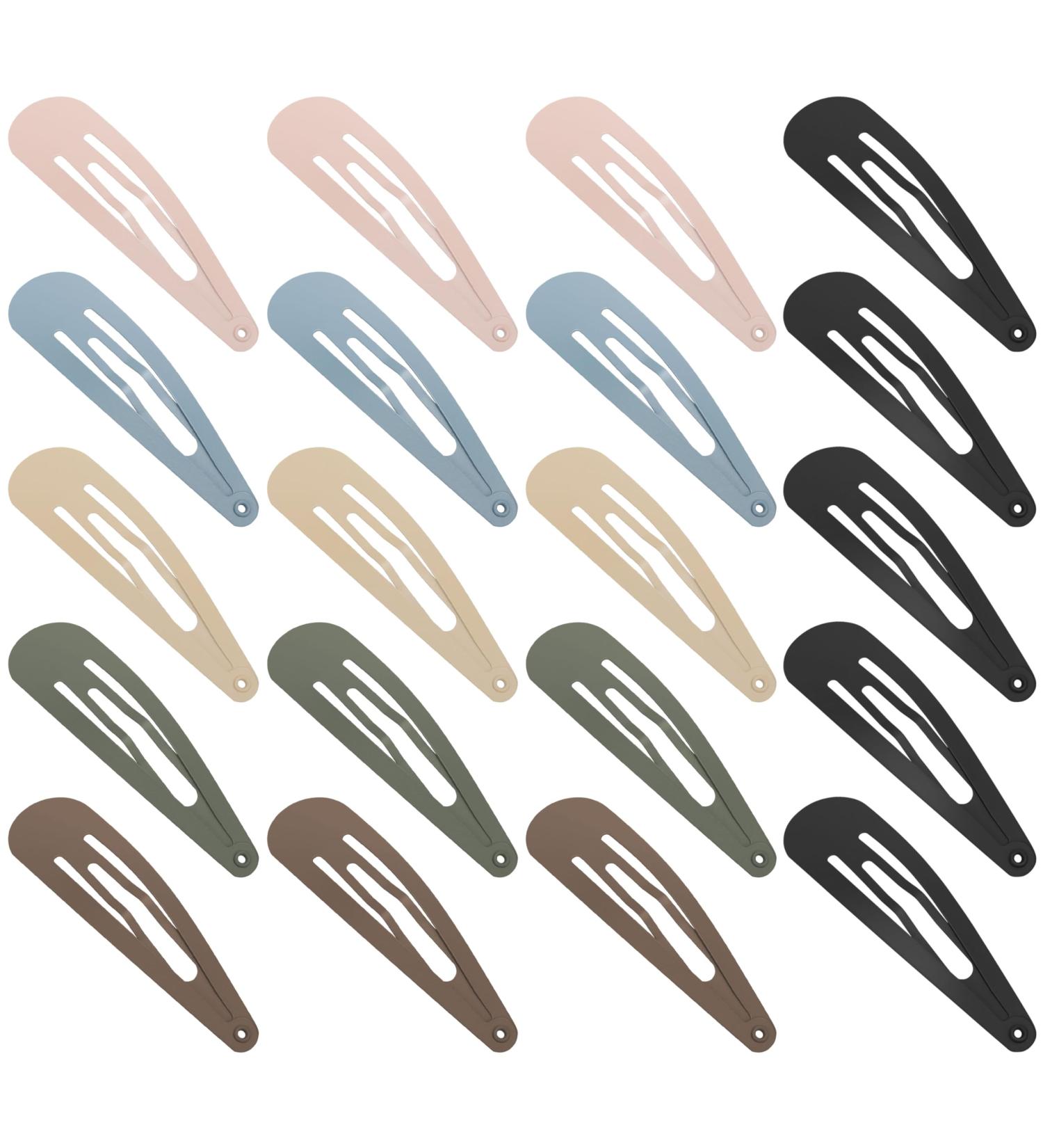 XCZYN 20 Pcs Snap Hair Clips Matte Finish Colorful Color Anti-slip Snap Clip Hair Accessories Metal Barrettes for Women Little Girls Lady Hair Styling (20 Pieces Light Color) 1 count (Pack of 20) Light Color - Buy Online on GoSupps.com