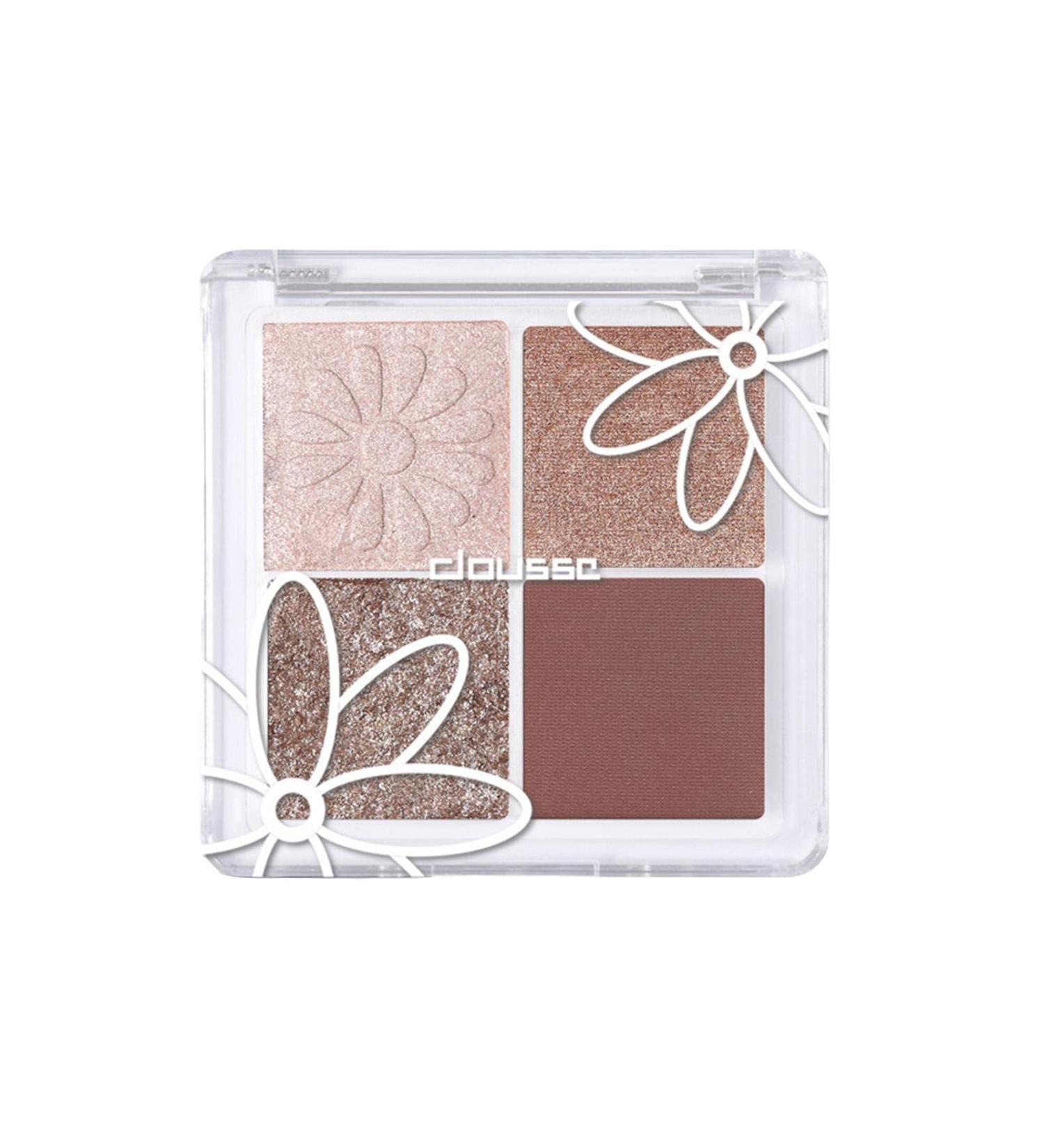 Eyeshadow Makeup Palette | Highly Pigmented 4 Colors Eye Shadow Palette - Blendable Long Lasting Waterproof Makeup Palette Eyeshadow Cosmetics Makeup Pallet Sillervan 01 - Buy Online on GoSupps.com