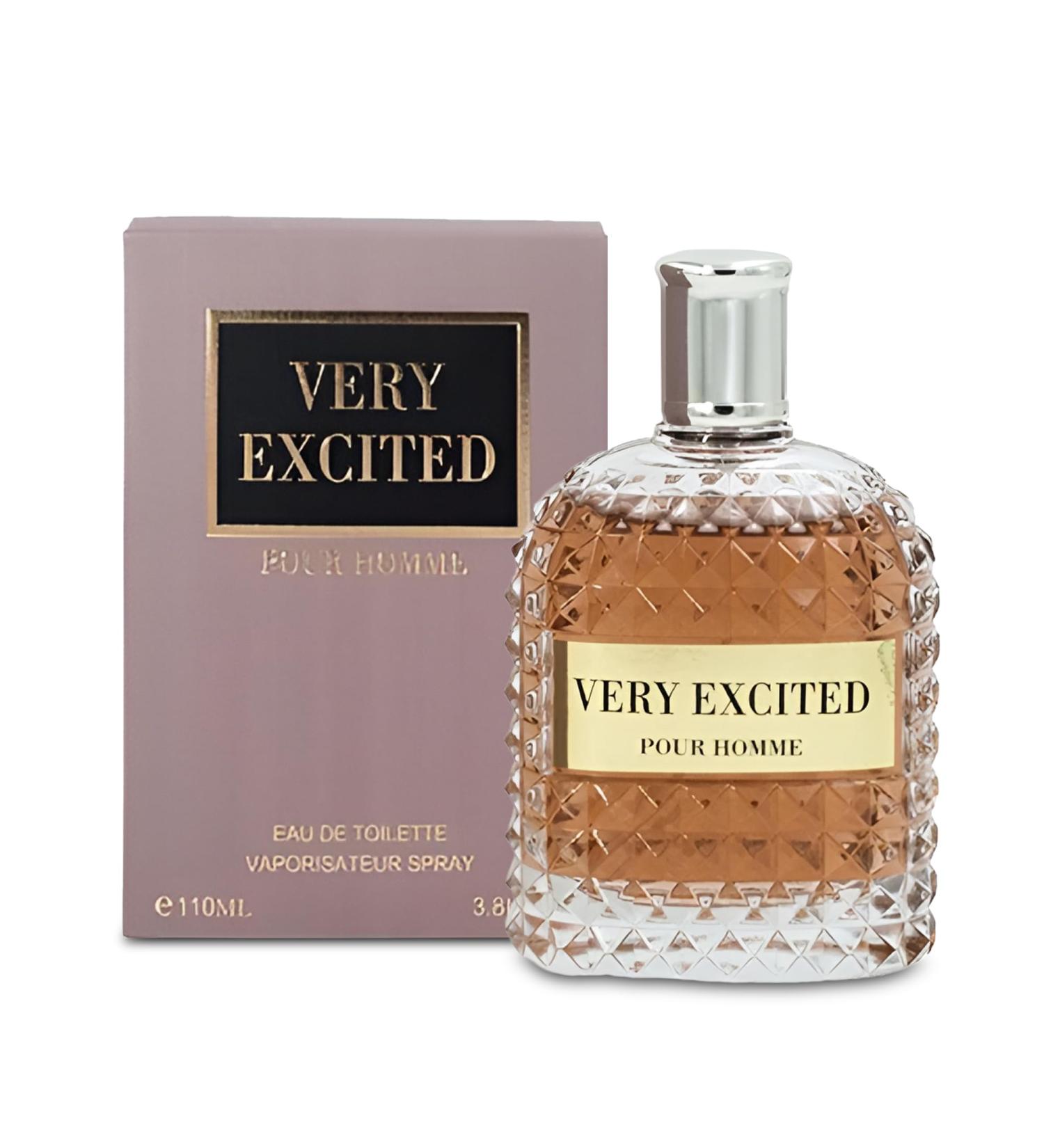 Men's Cologne Very Excited- Eau De Toilette Spray Perfume Fresh Scent 3.4 Fl Oz Daily Used Very Excited Yellow 3.4 Fl Oz (Pack of 2) - Buy Online on GoSupps.com