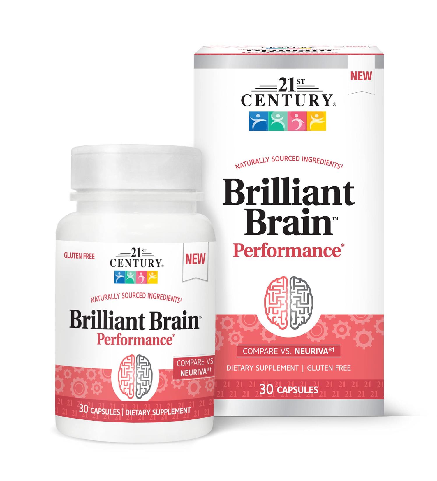 21st Century Brilliant Brain Performance - Boost Cognitive Function | 30 Capsules - Buy Online on GoSupps.com