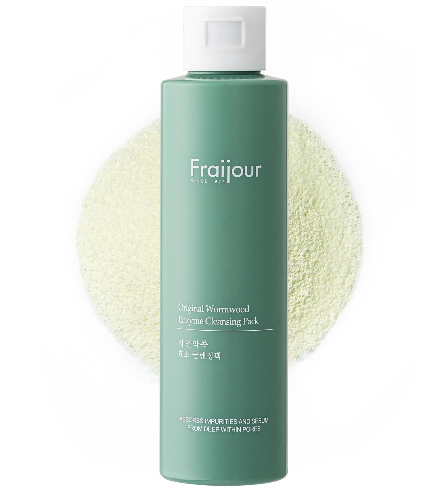 Fraijour Wormwood Enzyme Cleansing Pack Korean Powder Face Cleanser & Exfoliant with Papaya Enzyme AHA BHA PHA Low pH Clears Acne & Pores Smooths Texture for All Skin Types 2.82 oz. - Buy Online on GoSupps.com
