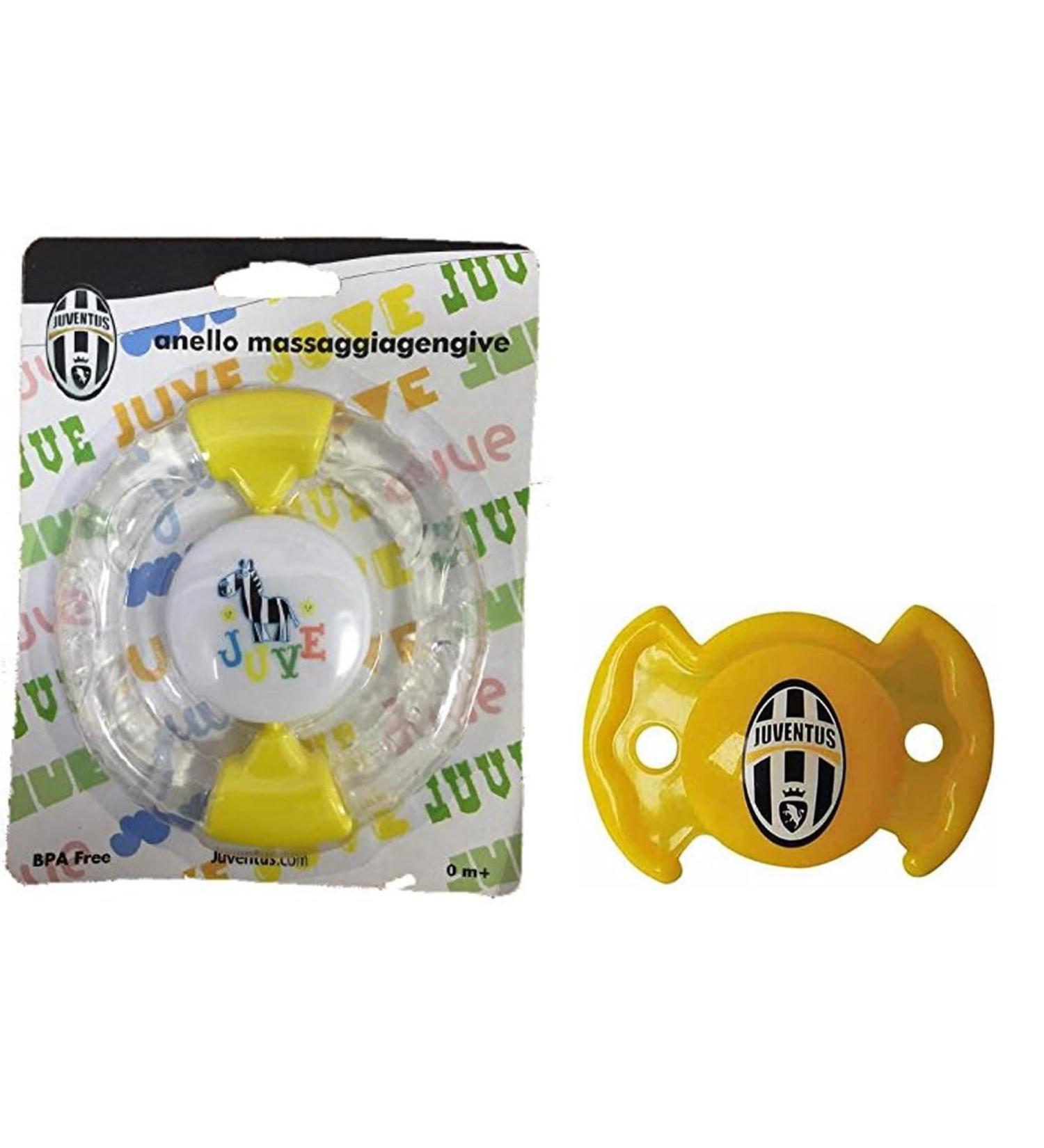 Teething ring + pacifier Juventu Bianconeri for babies