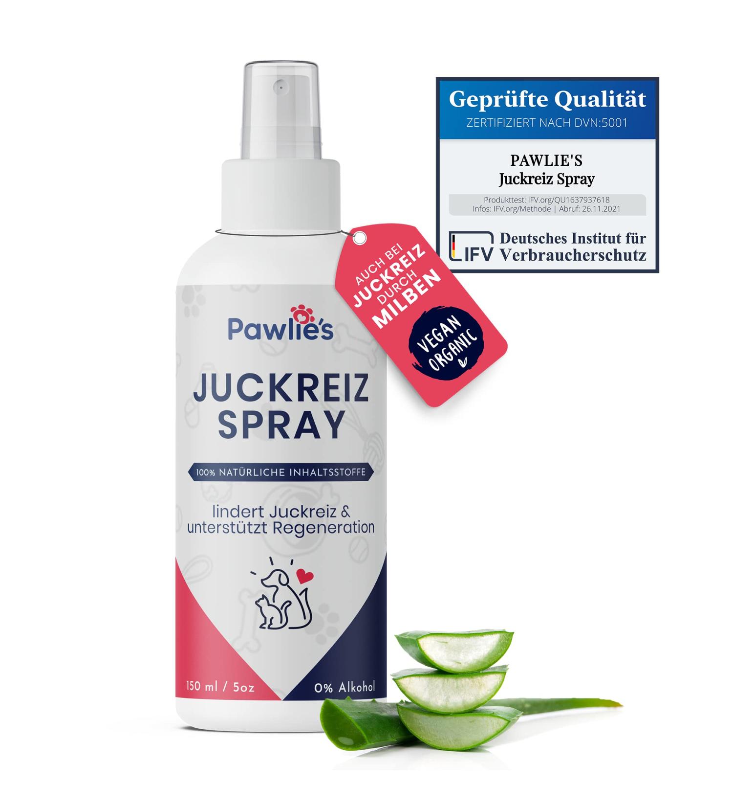 Pawlies Itching Spray for Pets | Anti-Itch Solution for Dogs & Cats | Soothes Scratches & Sore Skin | Mites & Itching Relief - Buy Online on GoSupps.com