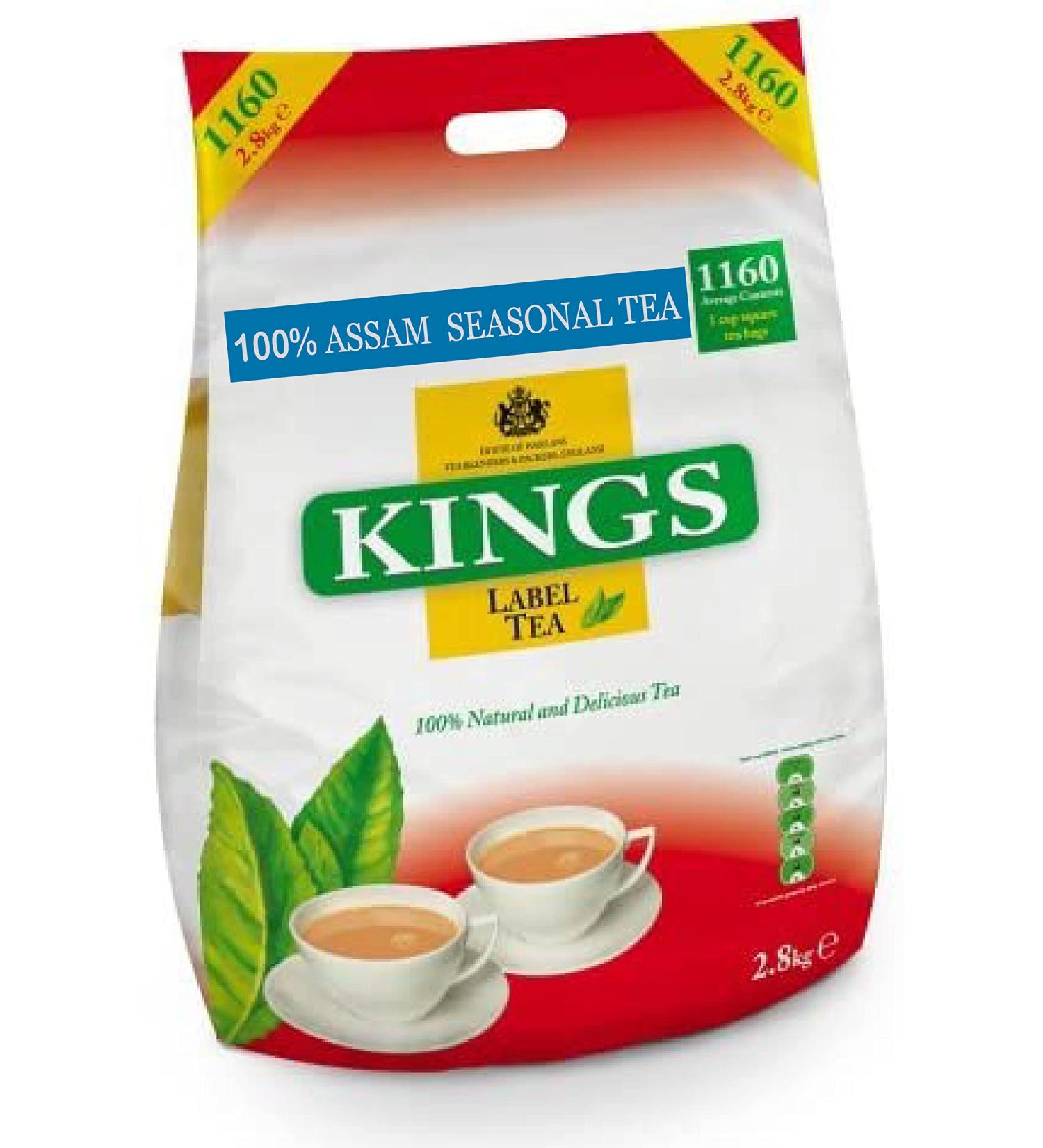 KINGS LABEL TEA 100% ASSAM CATERING 1160 TEA BAGS