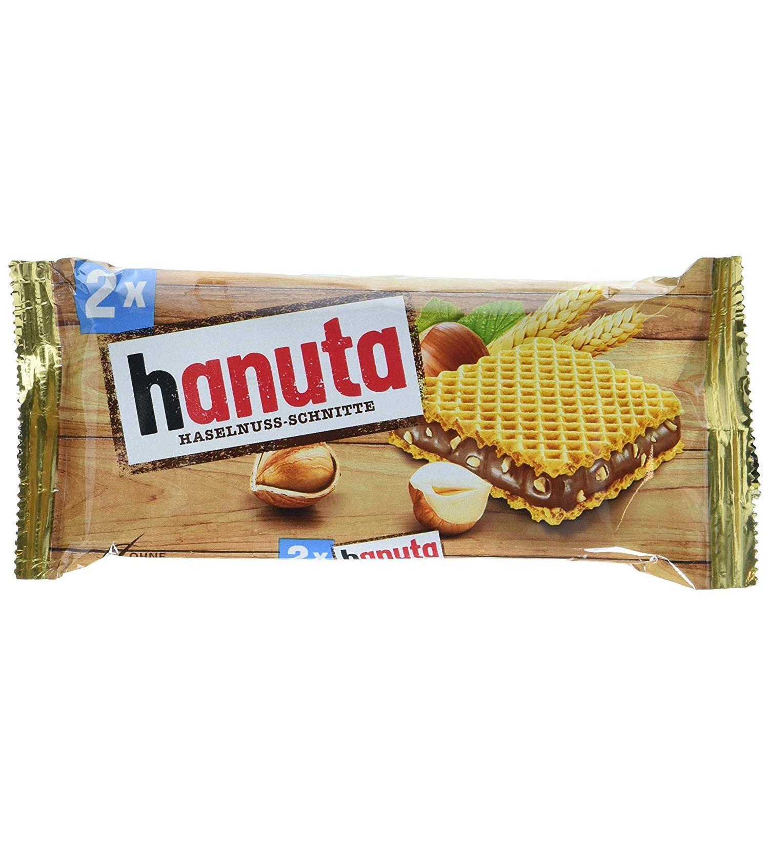 Ferrero Hanuta Wafers with Hazelnut Cream 36pcs - 18 Packs of 2pcs | Delicious Hazelnut Wafers | Buy Now - Buy Online on GoSupps.com