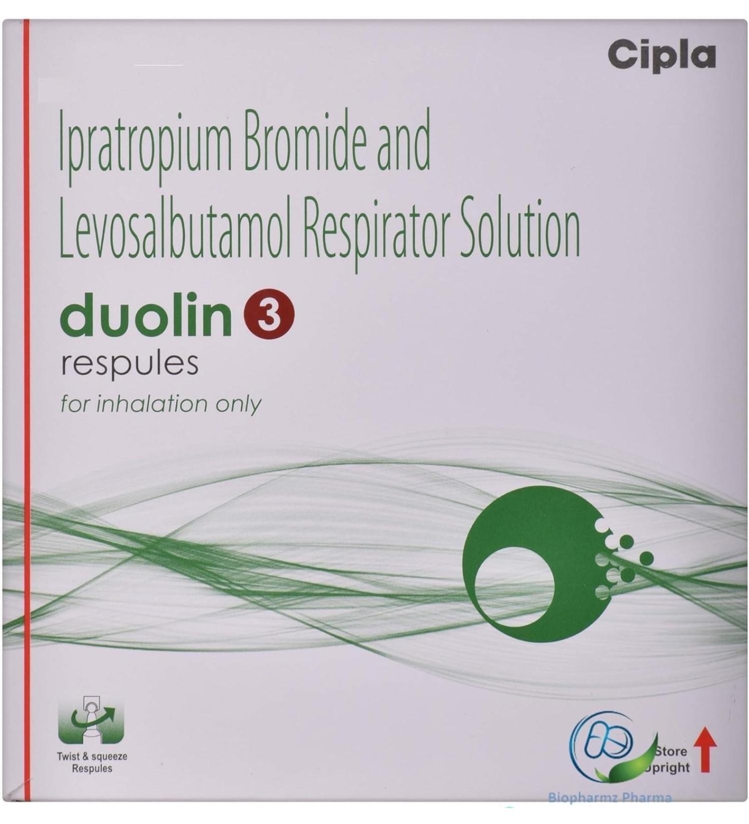DUOLIN 3ML & LEVOLIN 2.5ML RESPULES for Inhalation - Pack of 20 | Buy Internationally Online - Buy Online on GoSupps.com