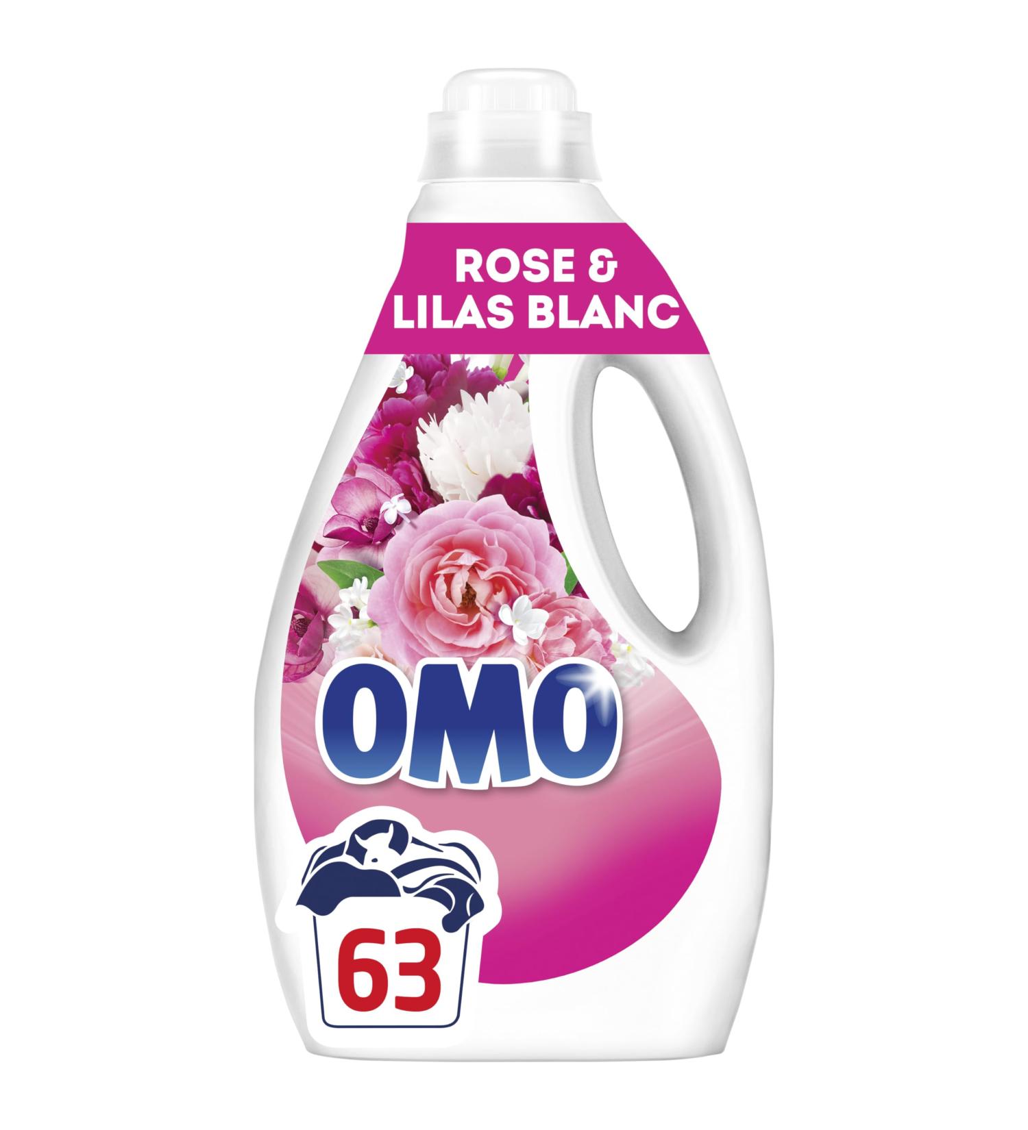 Omo Liquid Laundry Detergent Pink Lilac White 2.646L - 63 Washes - Buy Online on GoSupps.com