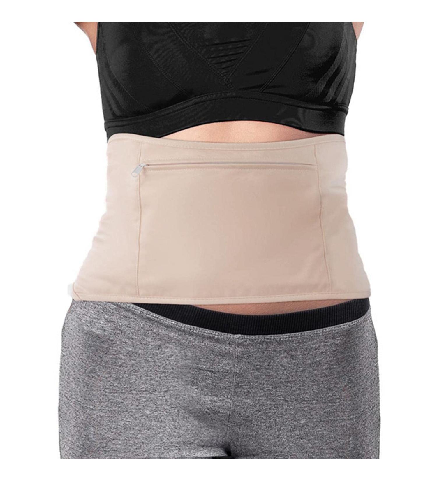 Organic Reusable Castor Oil Waist Wrap | Adjustable Khaki Castor Oil Pack for Neck & Body | Anti-Oil Leak Compression - Buy Online on GoSupps.com