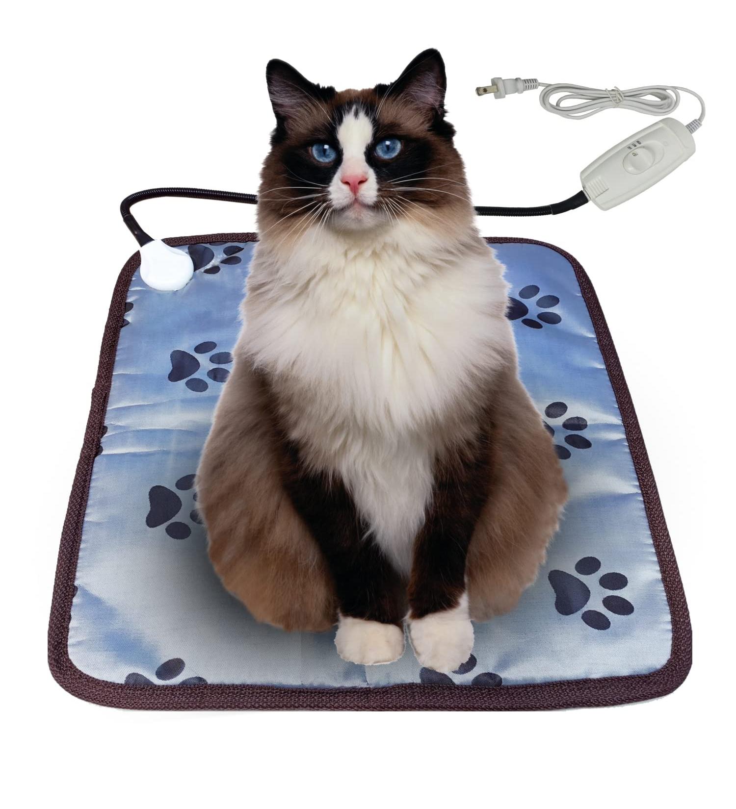 Pet Heating Pad for Dogs Cats | Indoor Electric Heated Bed Mat | Waterproof & Chew Proof | Easy to Clean | 17.70X17.70 Inch - Buy Online on GoSupps.com