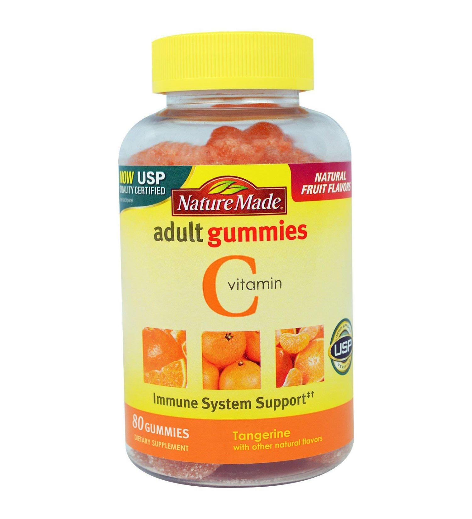 Nature Made Vitamin C Gummies Tangerine 250 mg 80 Gummies