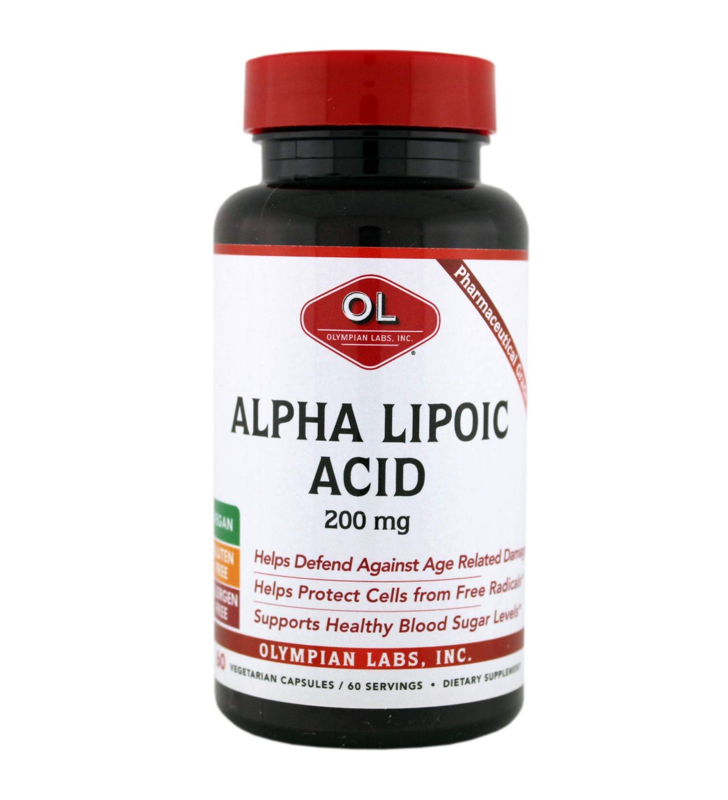 Buy OLYMPIAN LABS Alpha Lipoic Acid 200mg - Unflavored 60 Count - International Shipping Available - Buy Online on GoSupps.com