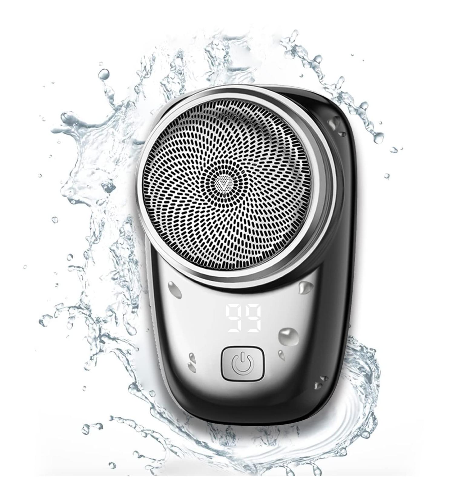 HDAKDDHG USB Mini Shaver Electric Razor Men Portable Pocket Size Electric Shaver Rechargeable Waterproof Shaver Easy One-Button Wet and Dry Use Suitable Home Car Travel Men Best Gift (Silver) - Buy Online on GoSupps.com