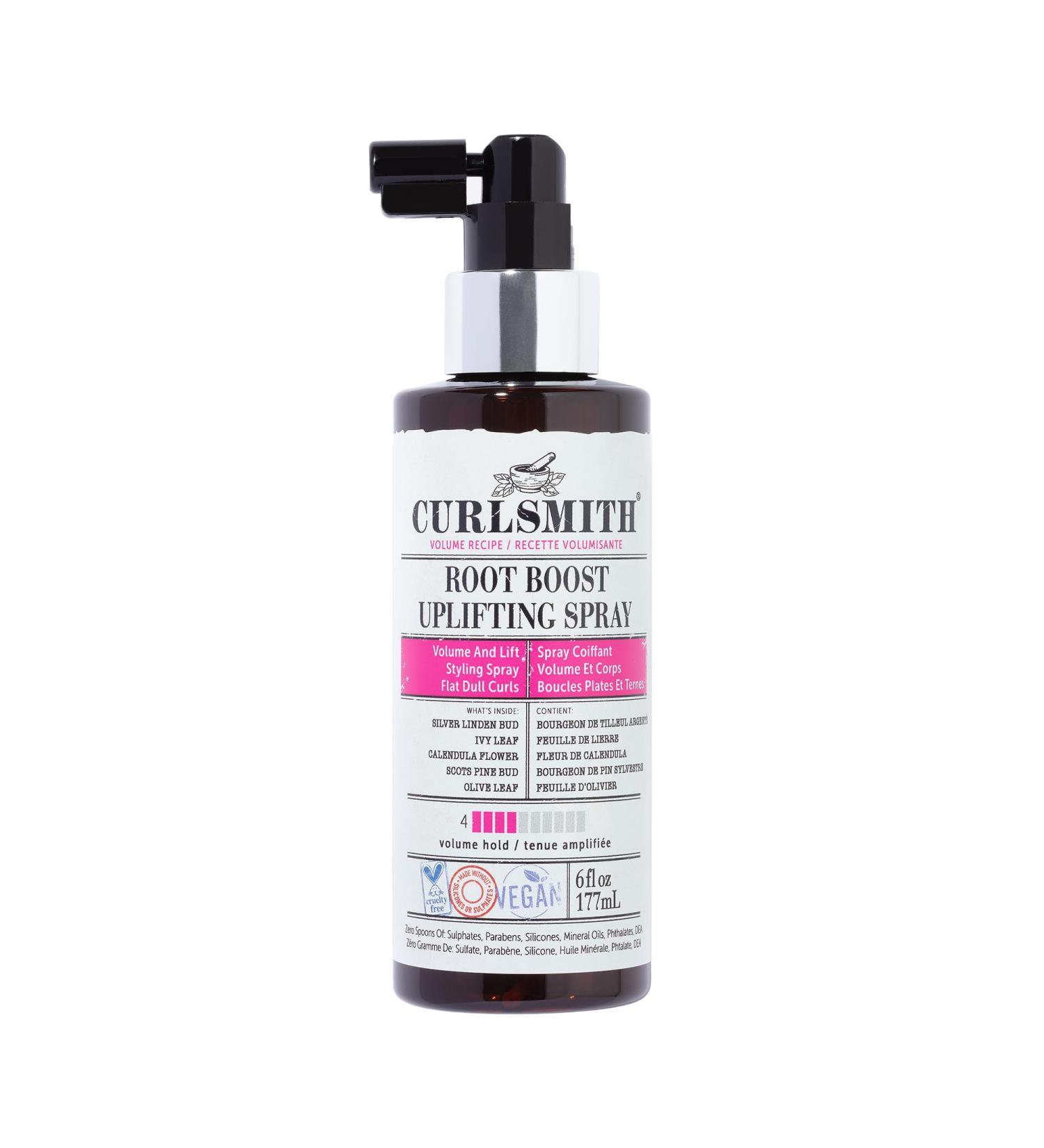 CURLSMITH - Root Boost Uplifting Spray Volumizing Styling Spray Medium Hold for Wavy Curly or Coily Hair Vegan (177ml/6fl oz) - Buy Online on GoSupps.com