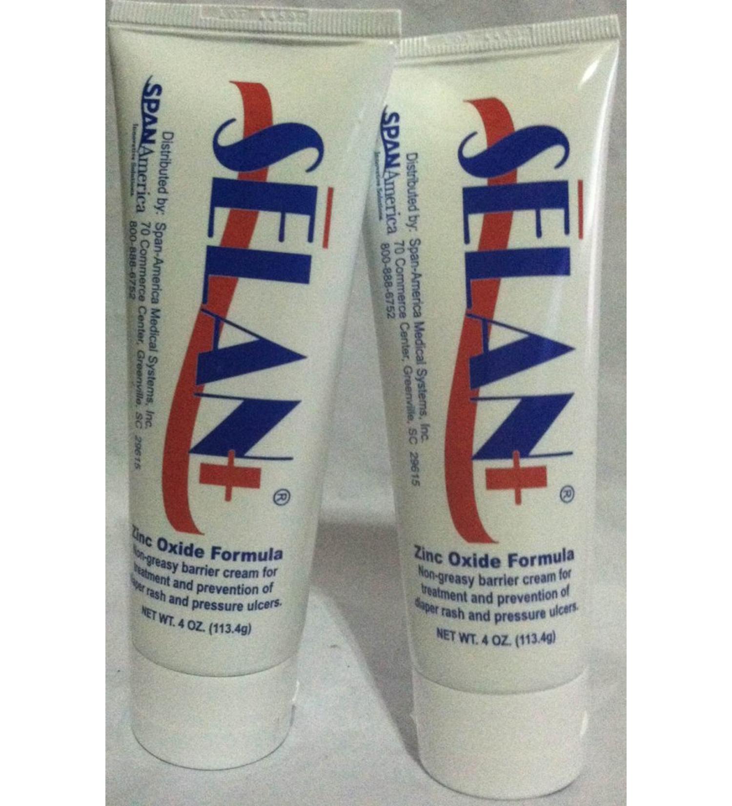 Selan+ Zinc Oxide Barrier Cream 4 oz 2PK
