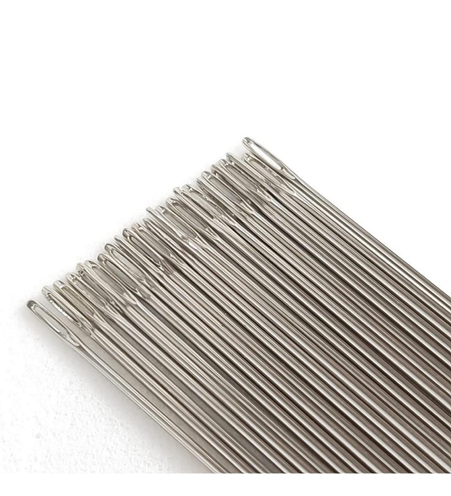 Littledream 100 Pcs Silver Needles Sewing Hand Embroidery No.7 Thread Quilting Cross Stitch Beading Kit - Buy Online on GoSupps.com