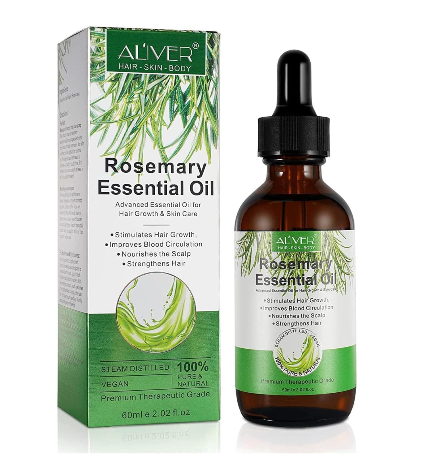 100% Pure Rosemary Oil for Hair Growth - 60ml Natural Hair & Scalp Nourishment - Buy Online on GoSupps.com