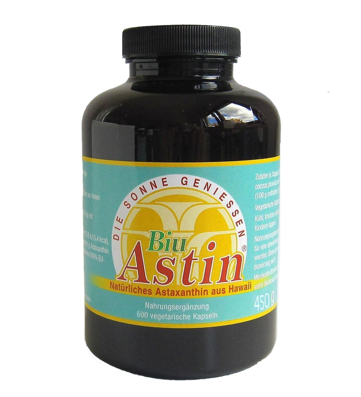 Astaxanthin 600 Capsules - Natural Sun Protection & Vitamin E | Ivarssons Biuastin 4mg | Vegan Cell Defense Supplements - Buy Online on GoSupps.com