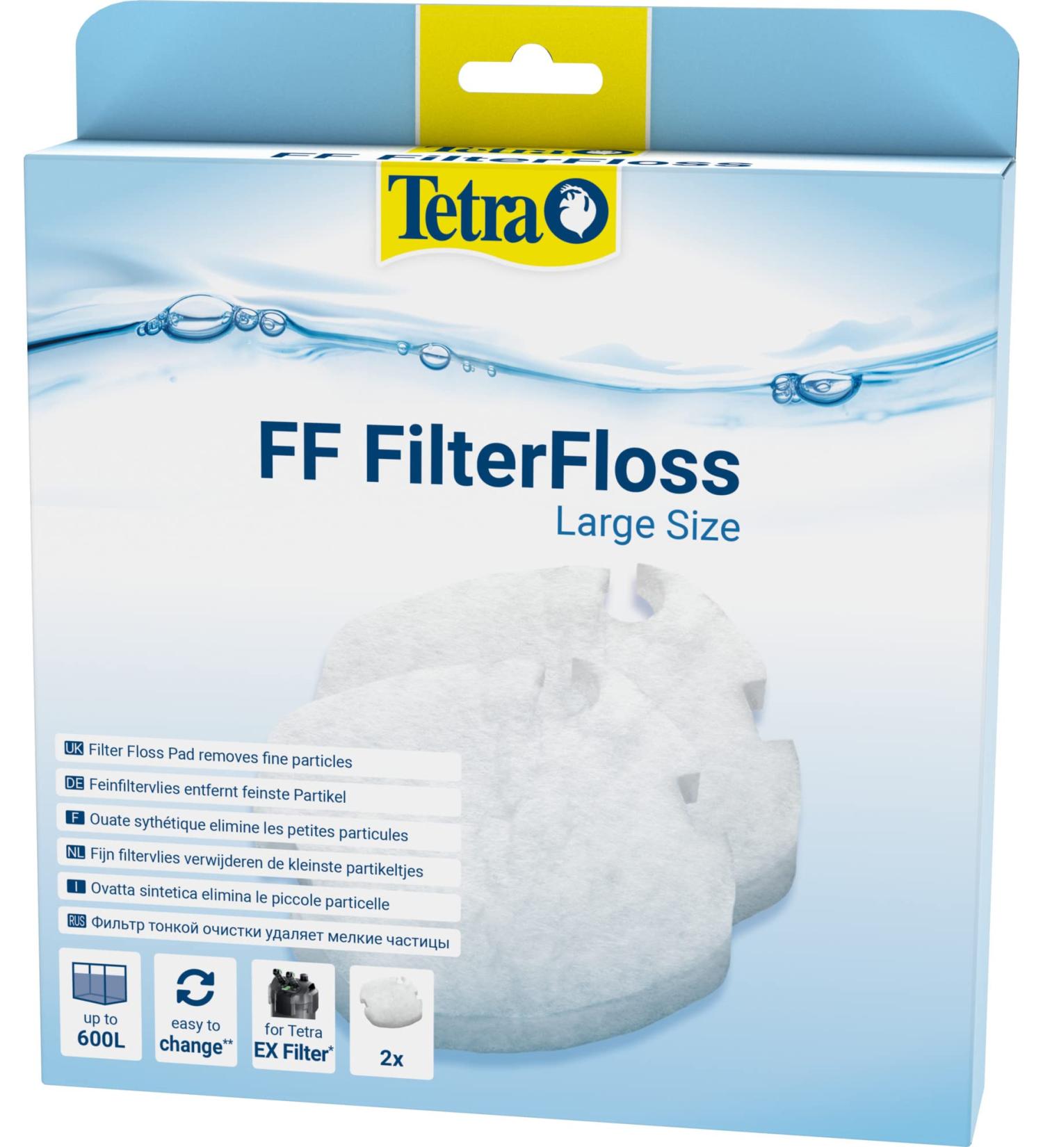 Tetra FF FilterFloss Large | Fine Filter Fleece for Tetra Aquarium EX 1200 Plus & 1500 Plus - Premium Water Filtration Solution - Buy Online on GoSupps.com