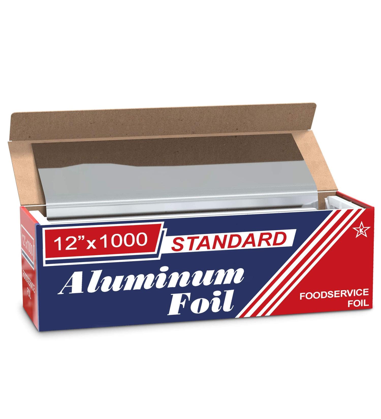 Ox Plastics 12x1000 Feet Premium Aluminum Foil - Industrial Strength for Food Service & Home Use - Buy Online on GoSupps.com