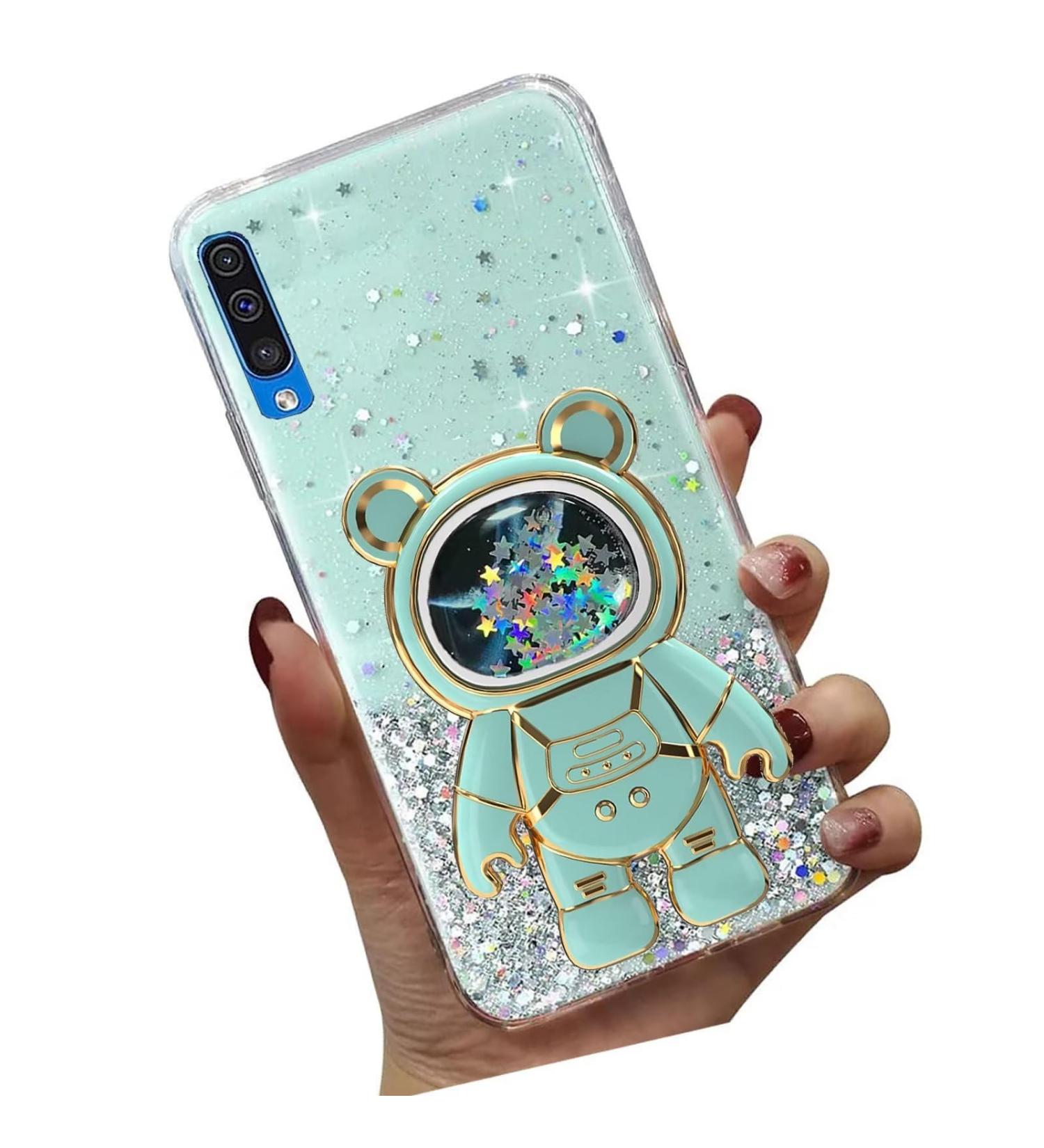 Tivenfezk Nadoli for Samsung Galaxy A70 - Astronaut Glitter Stand Case | Soft Silicone Bling Shell - Buy Online on GoSupps.com