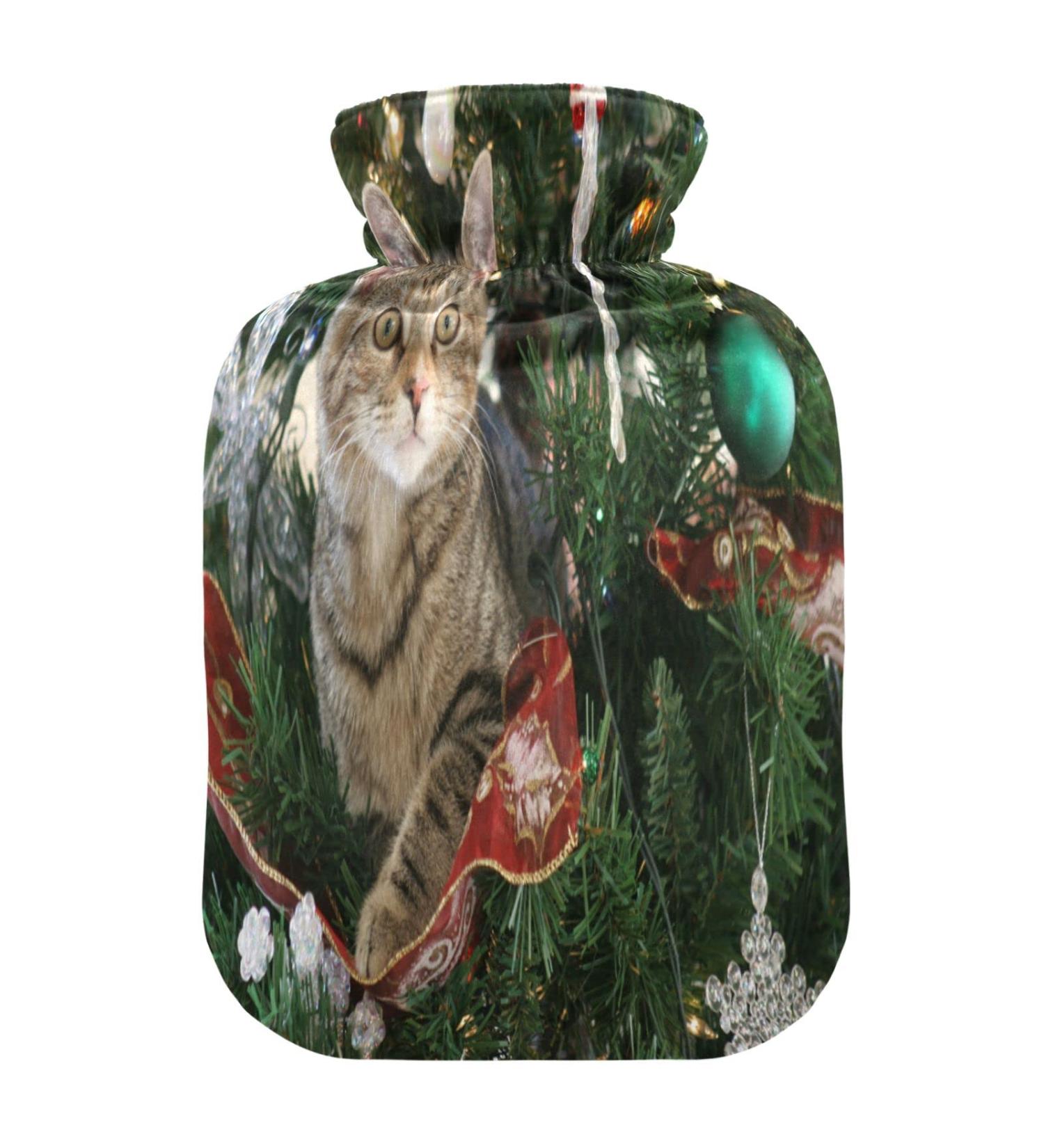 Soft Fleece Hot Water Bottle - 2L for Hot & Cold Compress - International Shipping Available - Buy Online on GoSupps.com